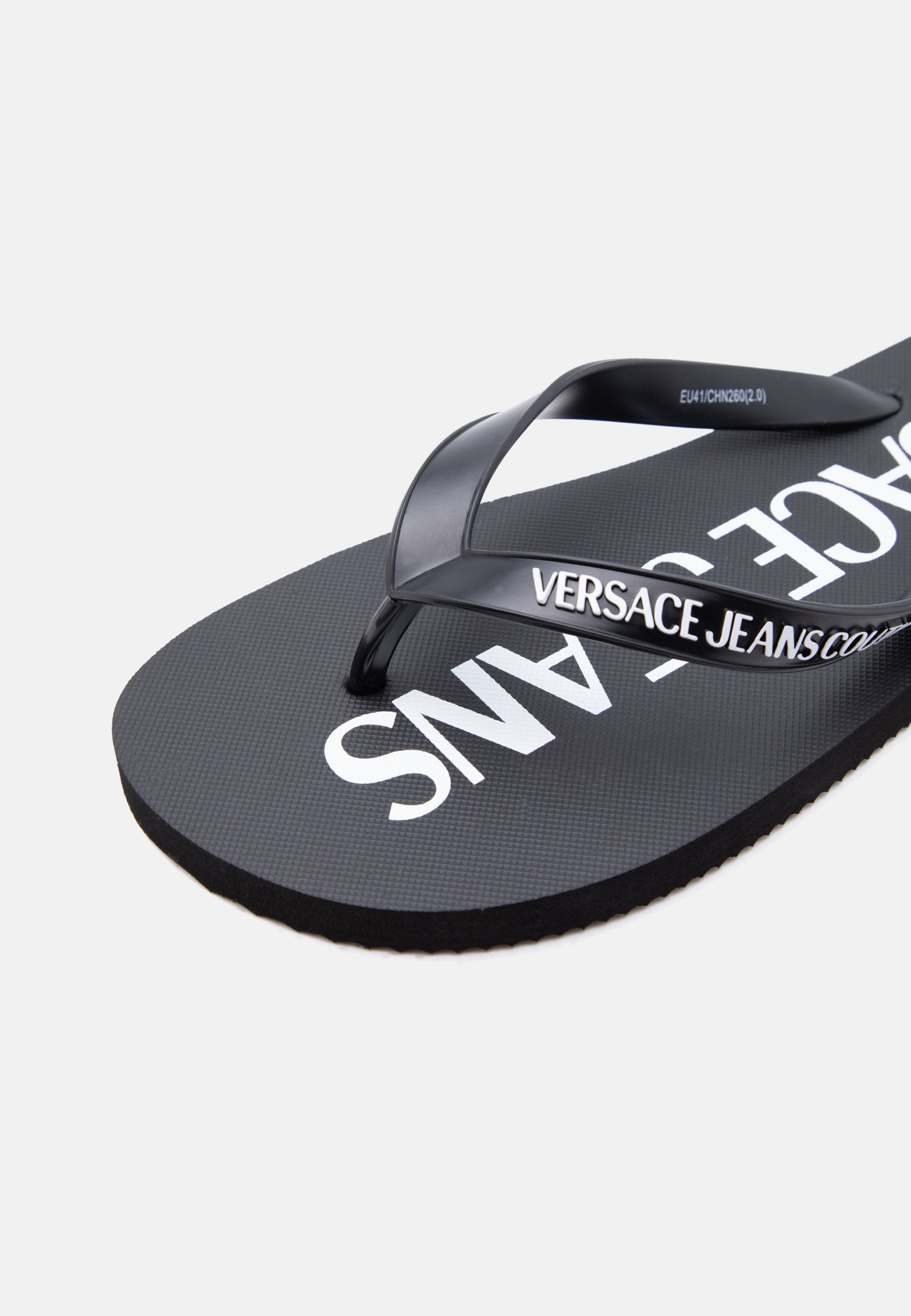 FONDO - T-bar sandals - black/white