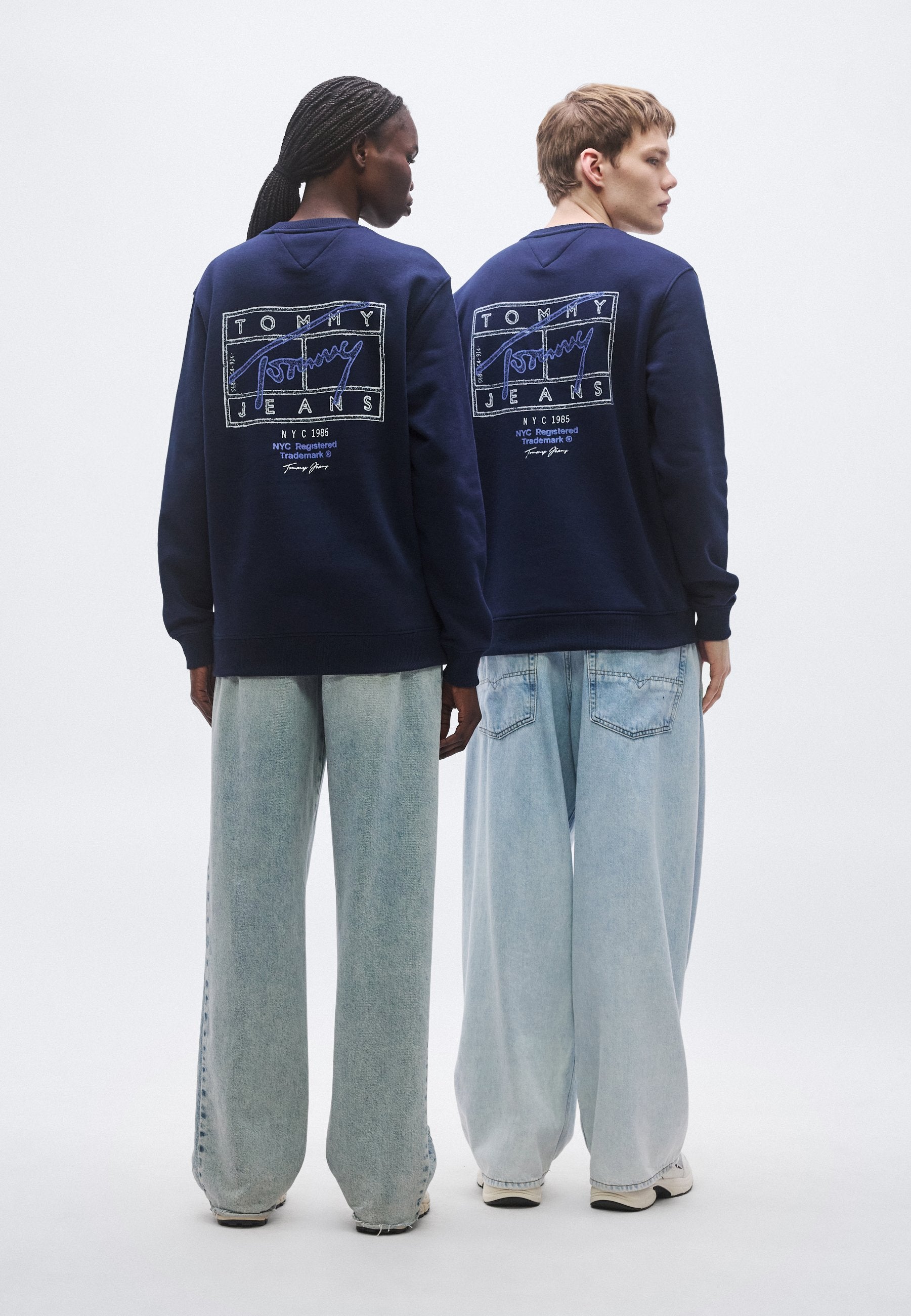ENTRY DNA PLAY CREW UNISEX - Sweat-shirt - bleu marine nuit noire