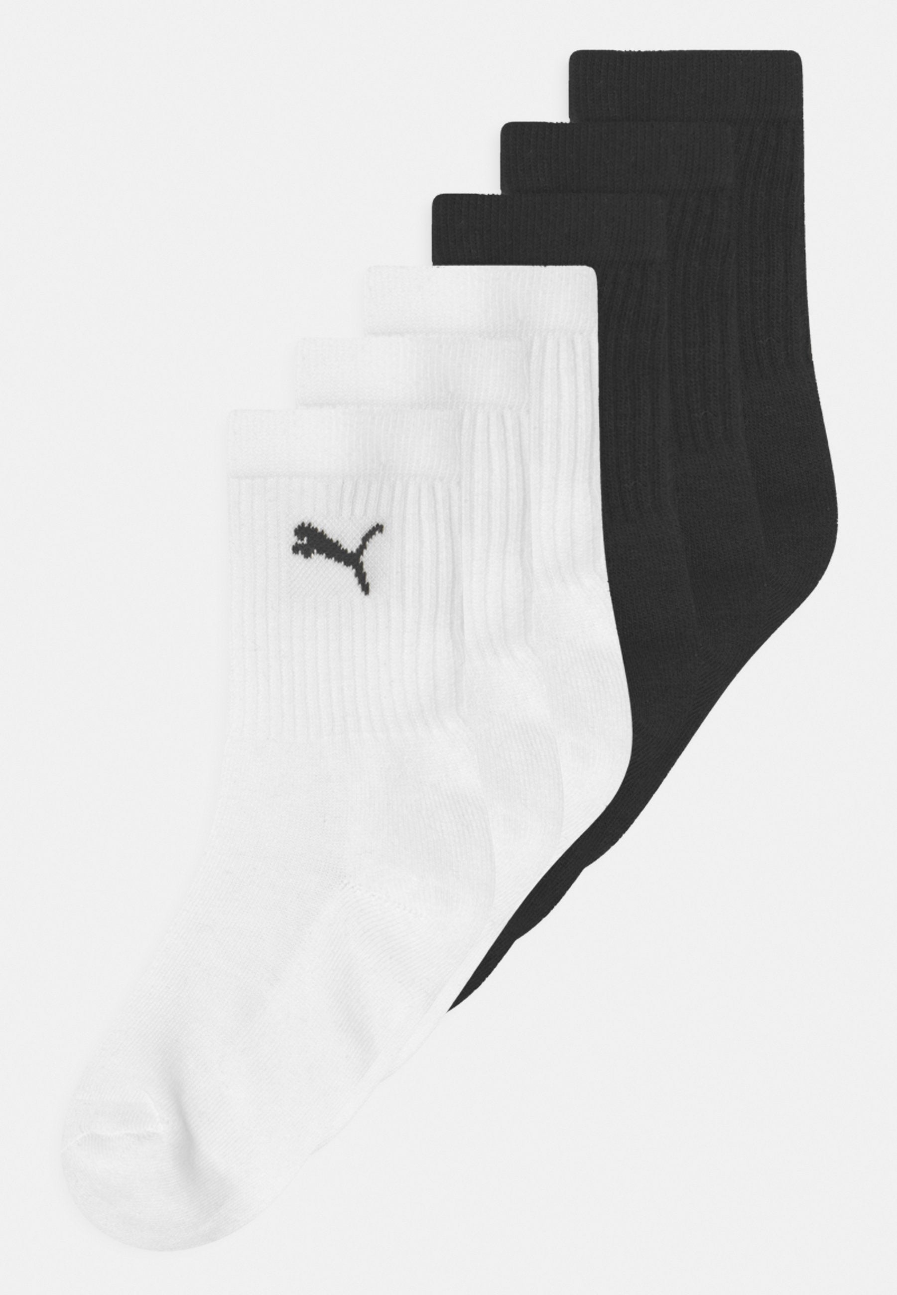 JUNIOR CREW 6 PACK UNISEX - Socks - black/white