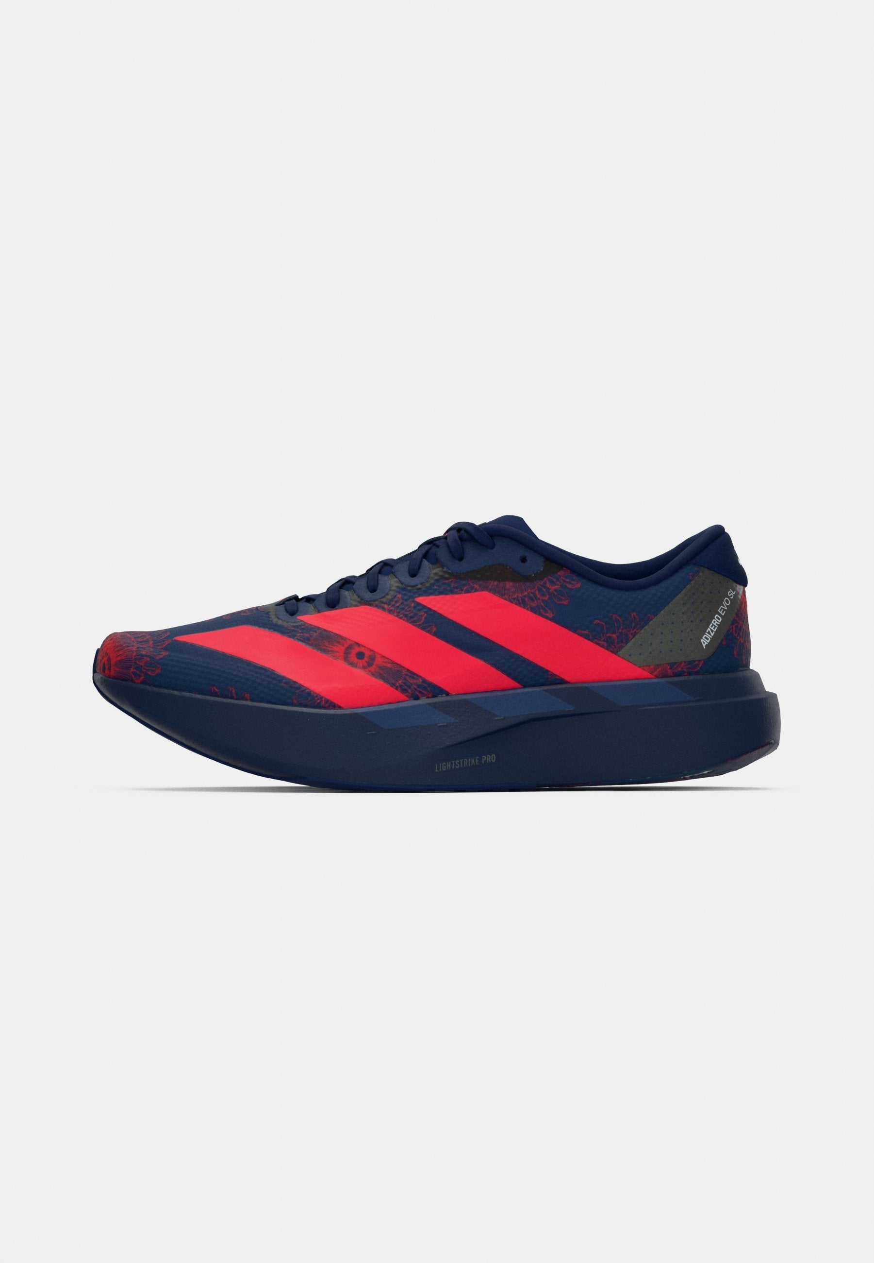 ADIZERO EVO SL - Trainers - dark blue/lucid red/muted purple