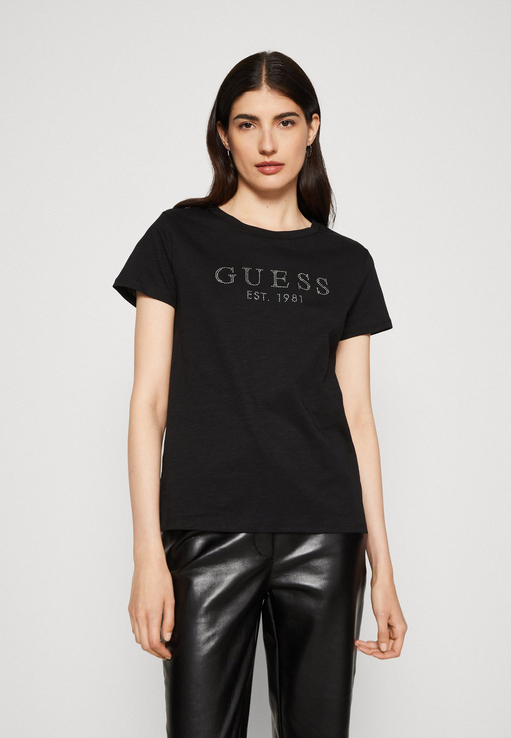 1981 CRYSTAL EASY TEE - Print T-shirt - jet black