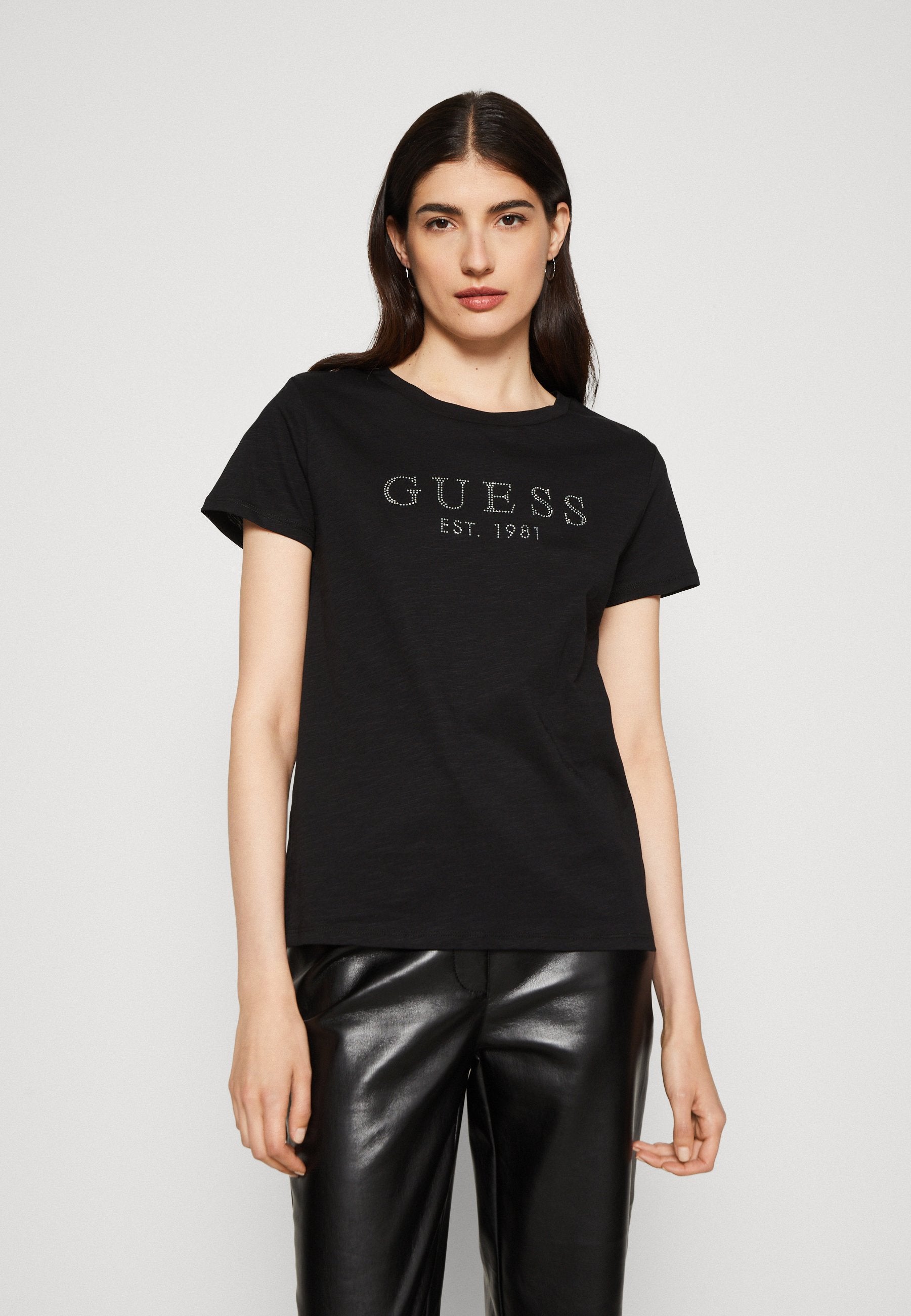 1981 CRYSTAL EASY TEE - Print T-shirt - jet black