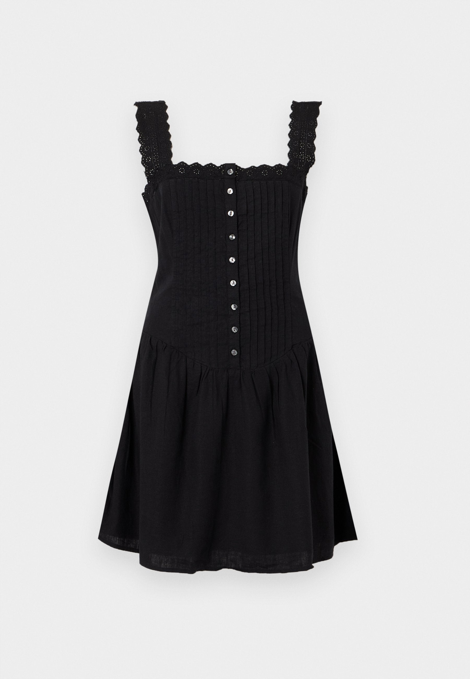 PINTUCK DROPWAIST DRESS - Day dress - true black
