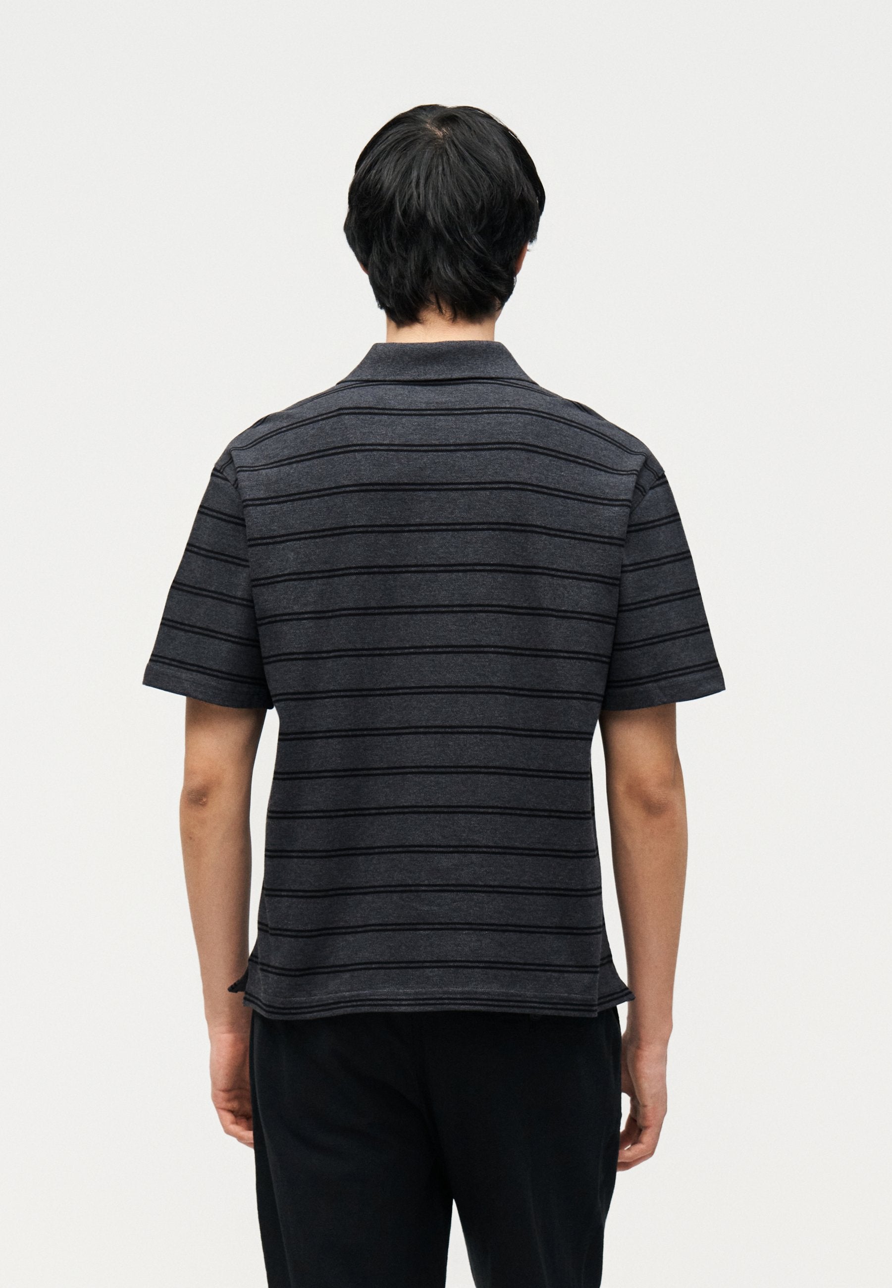 RELAXED  - Polo shirt - grey/black