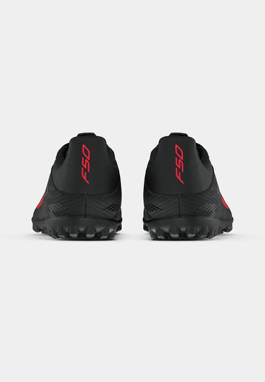 F50 CLUB TURF UNISEX - Halı Saha Kramponu - siyah/kırmızı