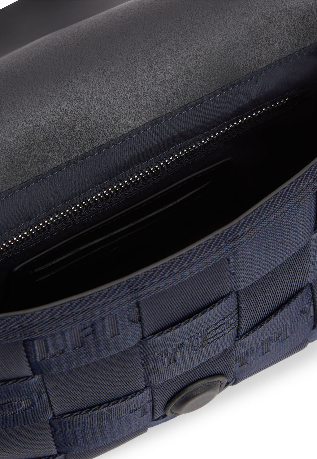 حقيبة CROSSBODY REPORTER BAG WOVEN WEBBING - أزرق فضاء