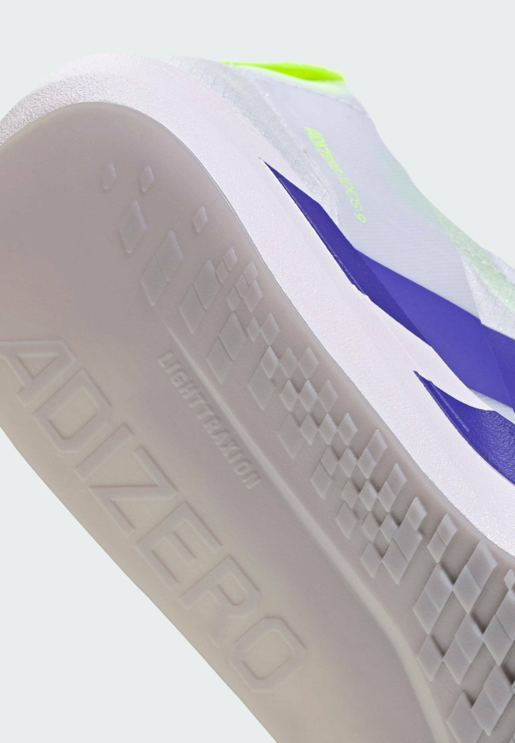 ADIZERO ADIOS 9 - Road running shoes - frozen purple   solar purple   signal green