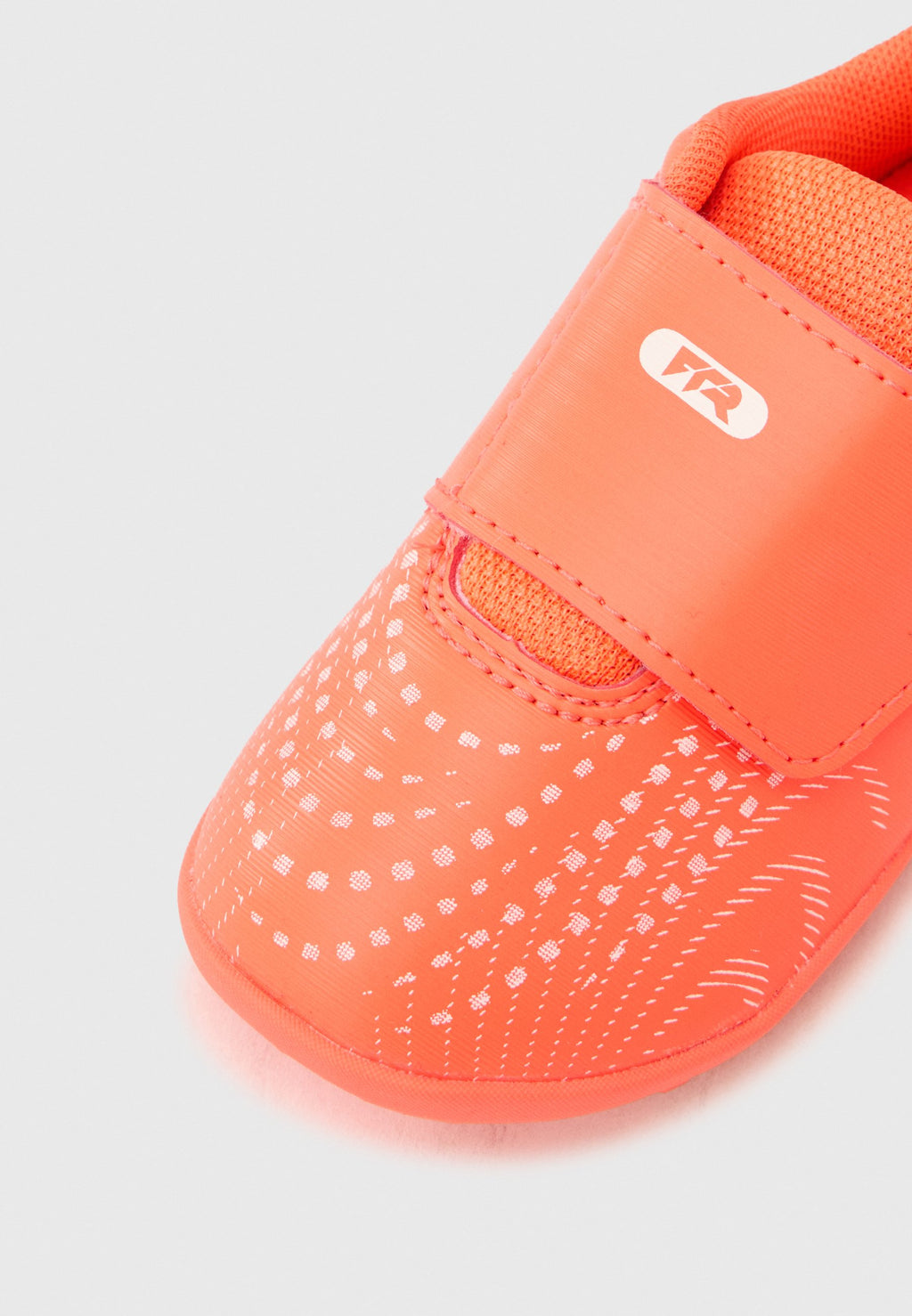 FUTURE 9 PLAY TT VELCRO - Turf football boots - glowing red/white/black