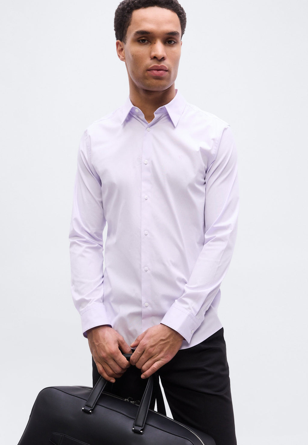 CHEMISE CINTREE STRETCH - Chemise - lilas île