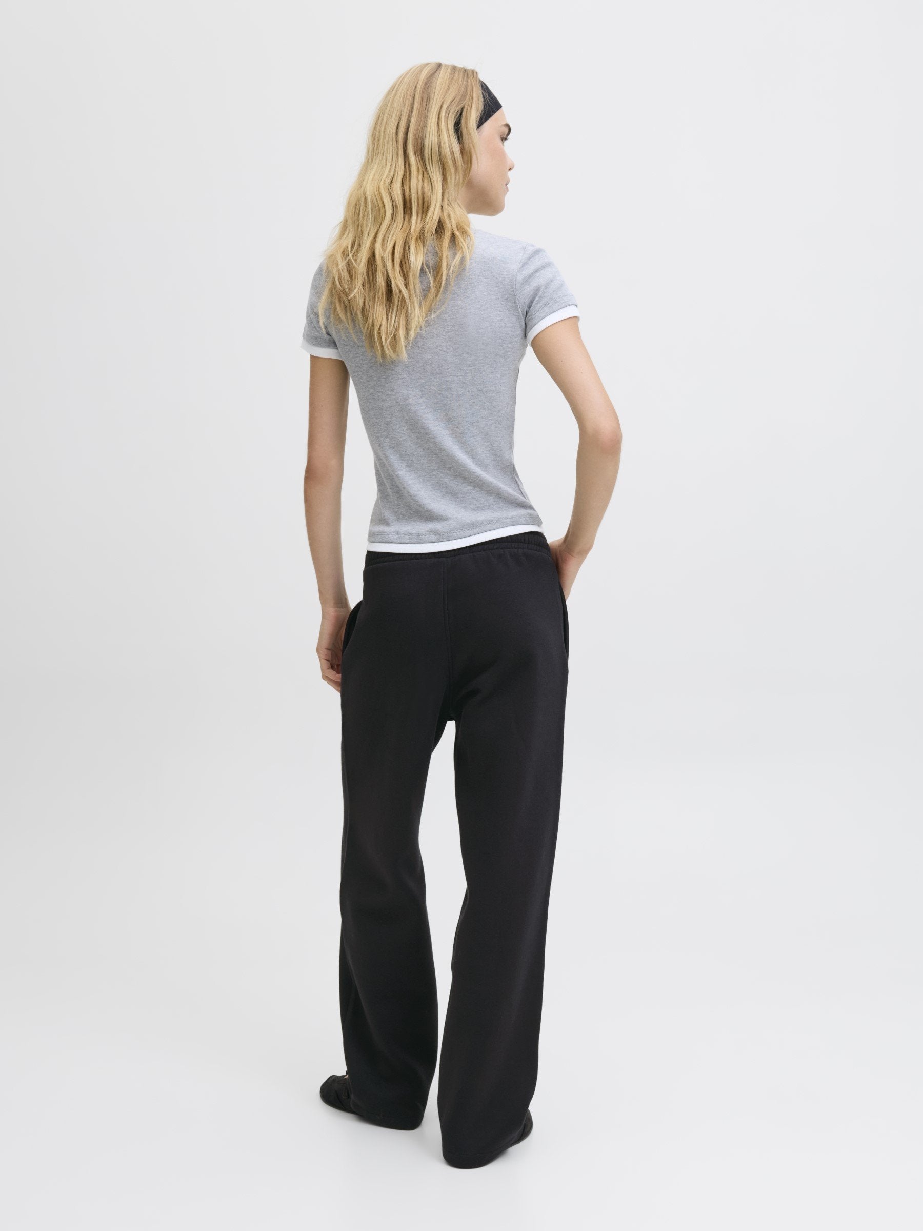 JXSTUDIO - Tracksuit bottoms - black/bright white