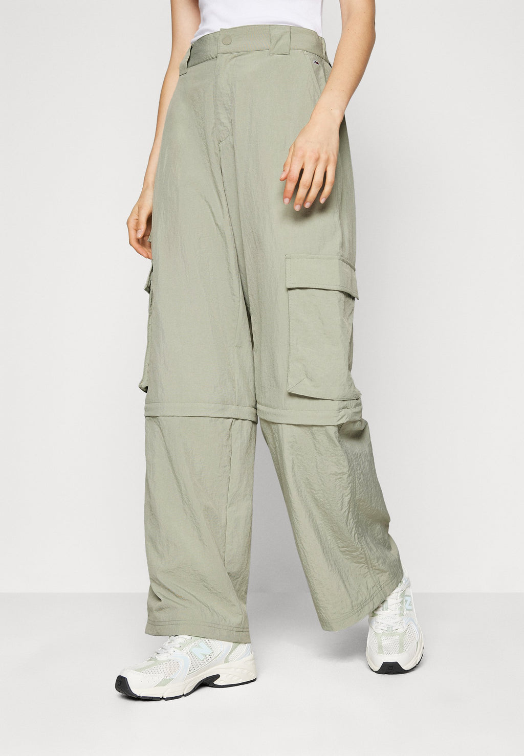 CLAIRE ZIP-OFF - Cargo trousers - faded willow