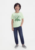 TEE - Print T-shirt - pod green