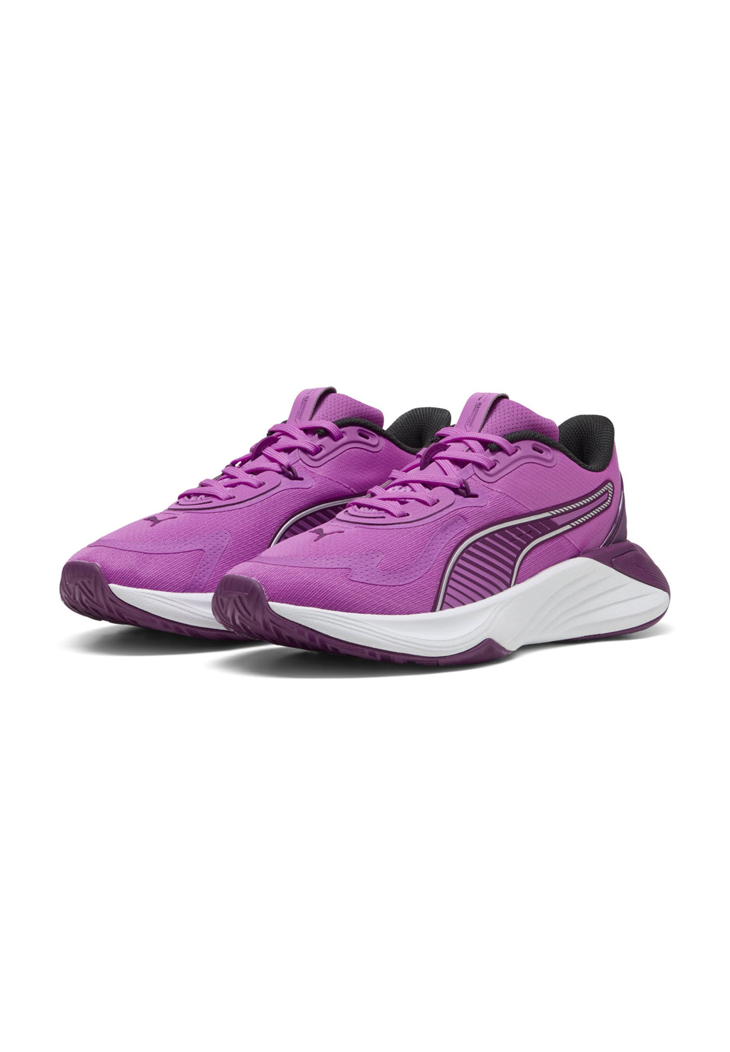 PWR HYBRID TR WNS - Training shoe - electric orchid-plum wine- white- silver