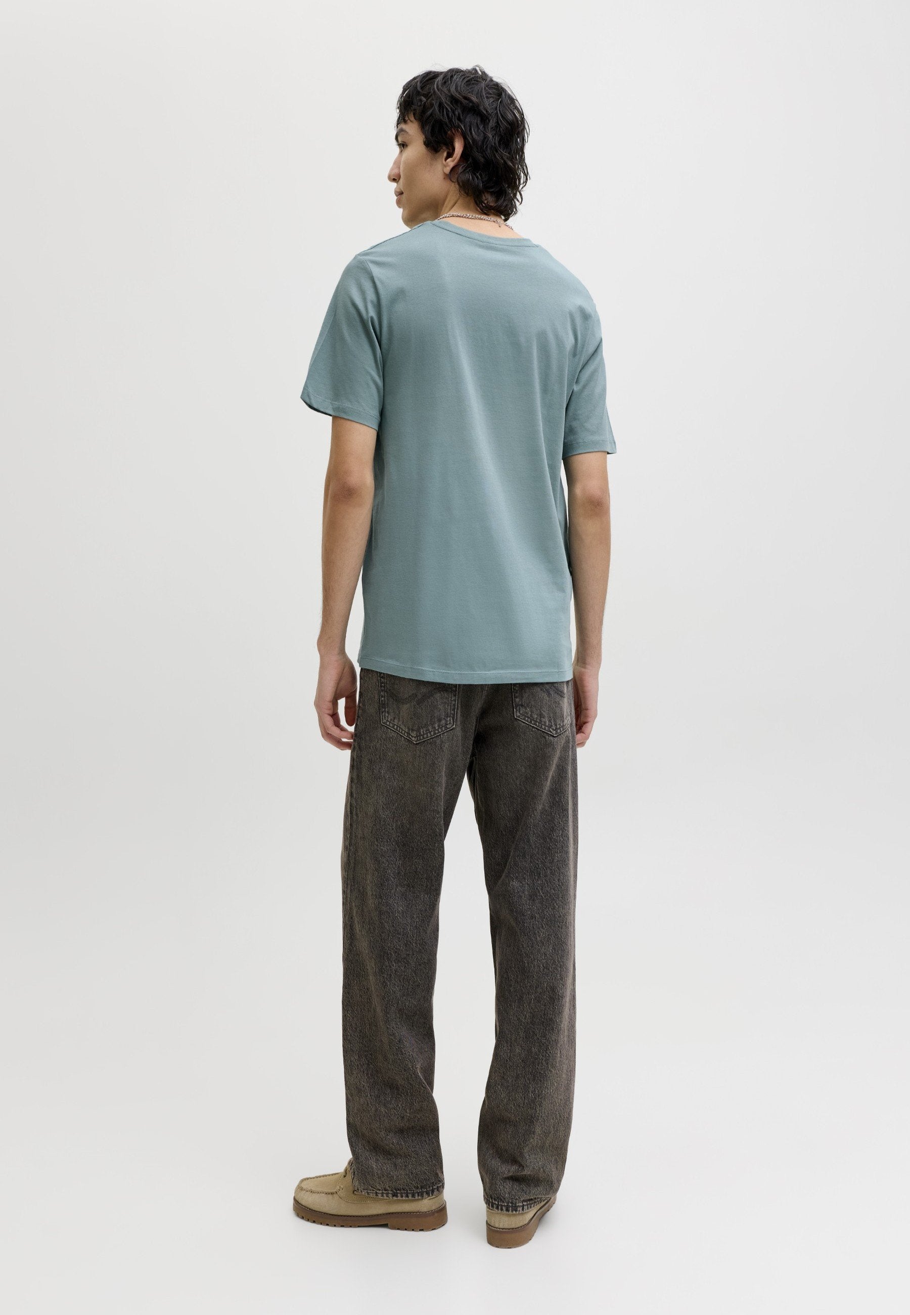 JJECORP LOGO TEE SS O-NECK NOOS - Basic T-shirt - mineral blue