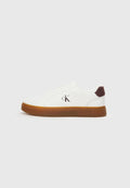 CLASSIC CUPSOLE LACEUP LTH - Spor ayakkabı - parlak beyaz/bordo/gum