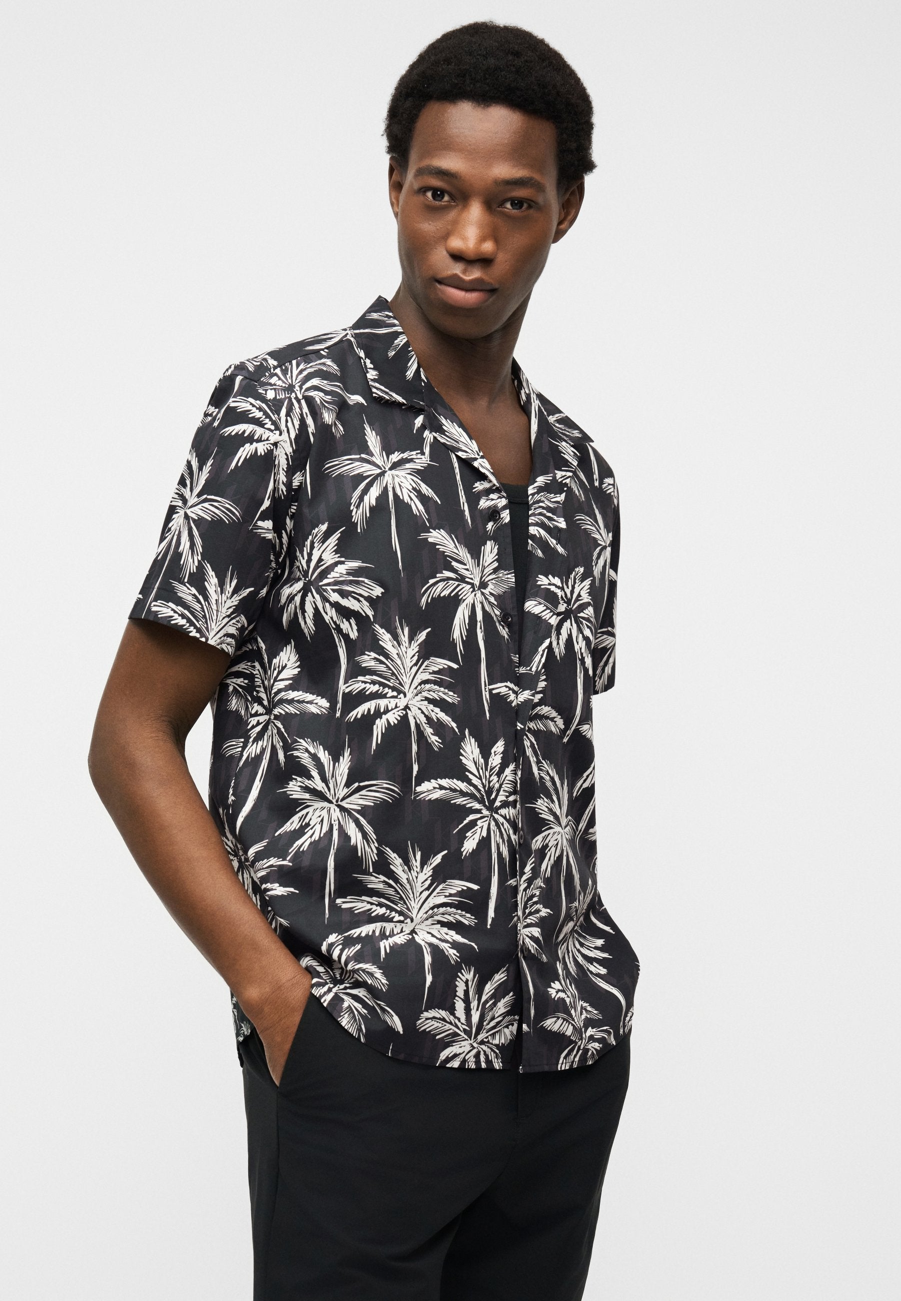 SHIRT MODERN FIT - Shirt - black