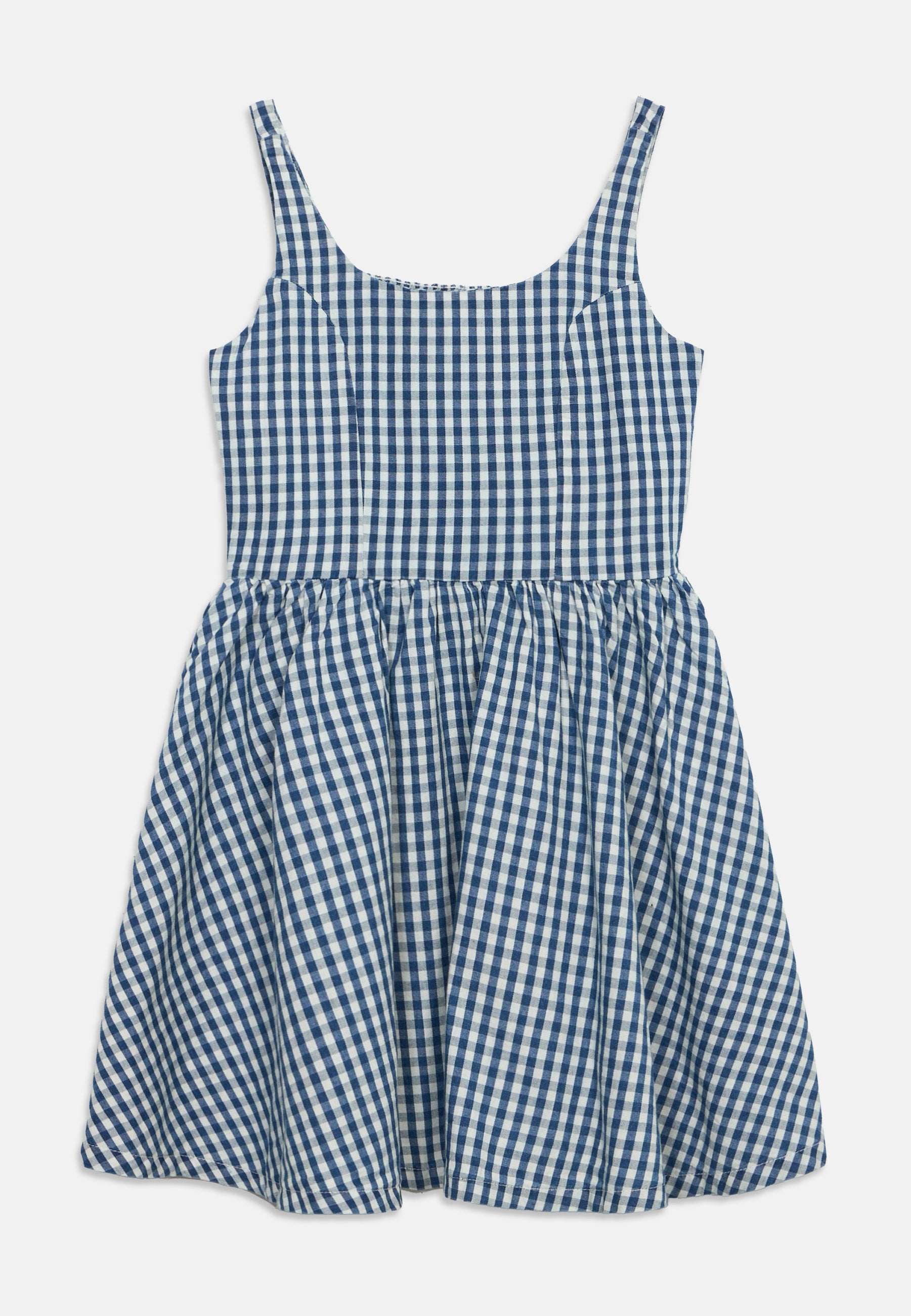 TANK SQUARE NECK DRESS - Day dress - blue