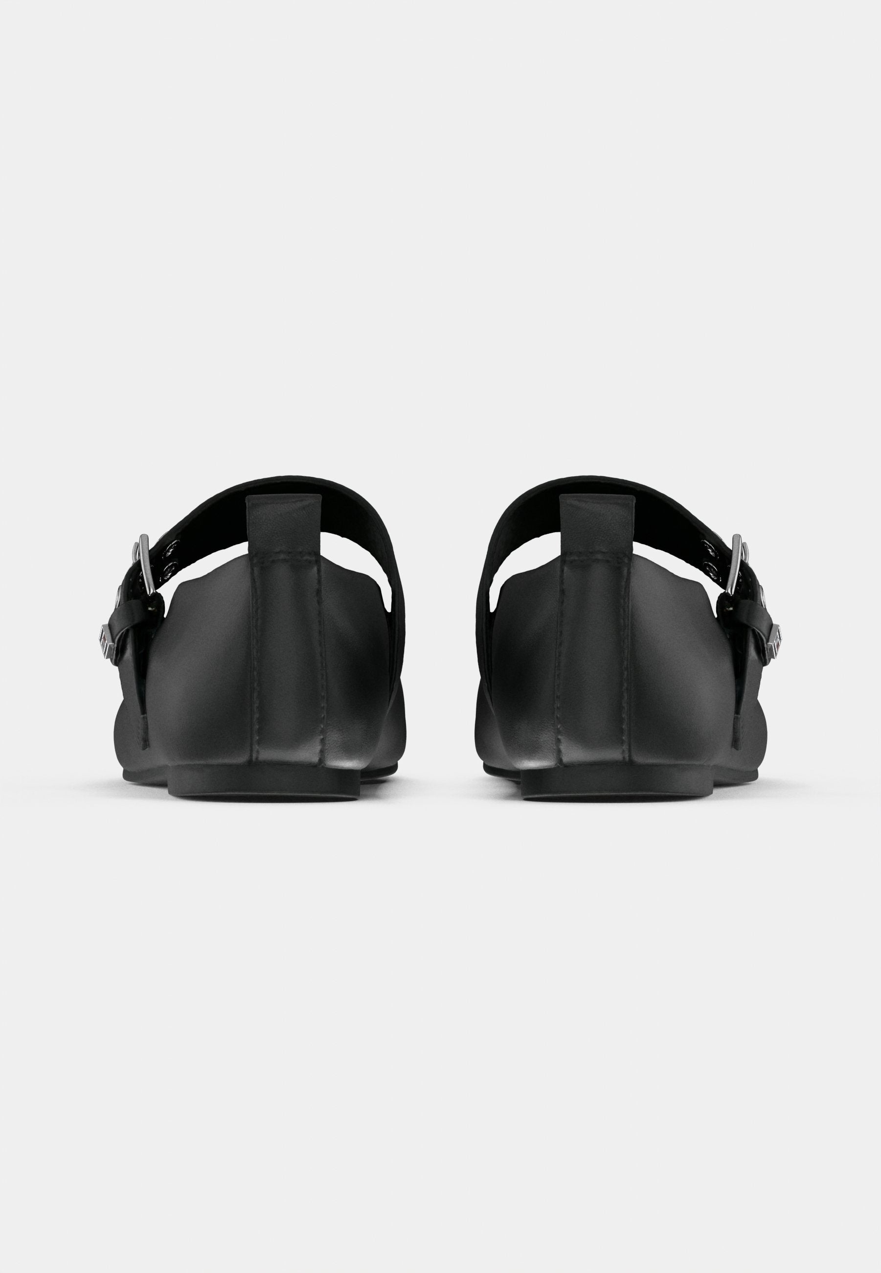 TJW BALLERINA BUCKLE - Ankle strap ballet pumps - black