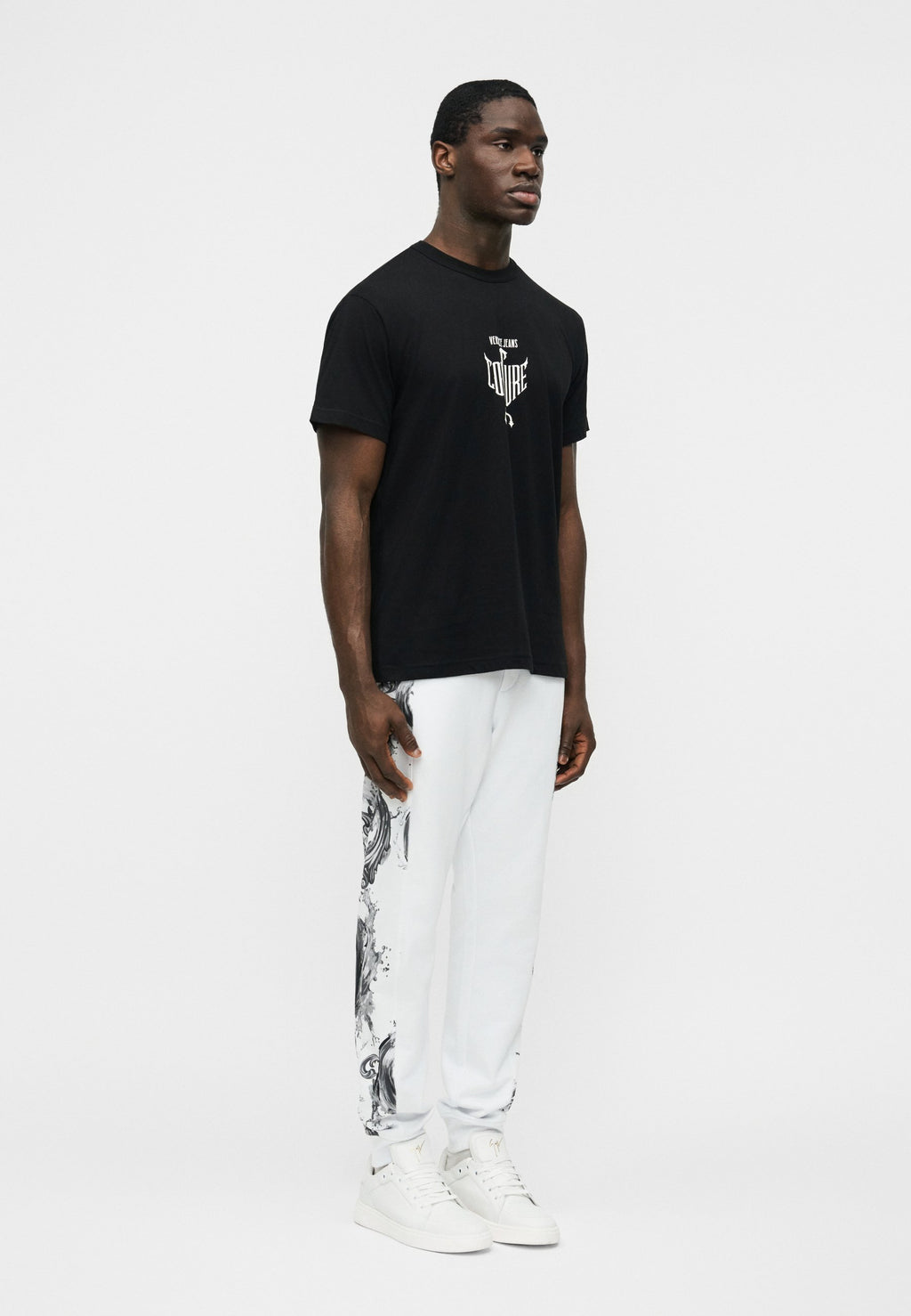 TRITON - Print T-shirt - black