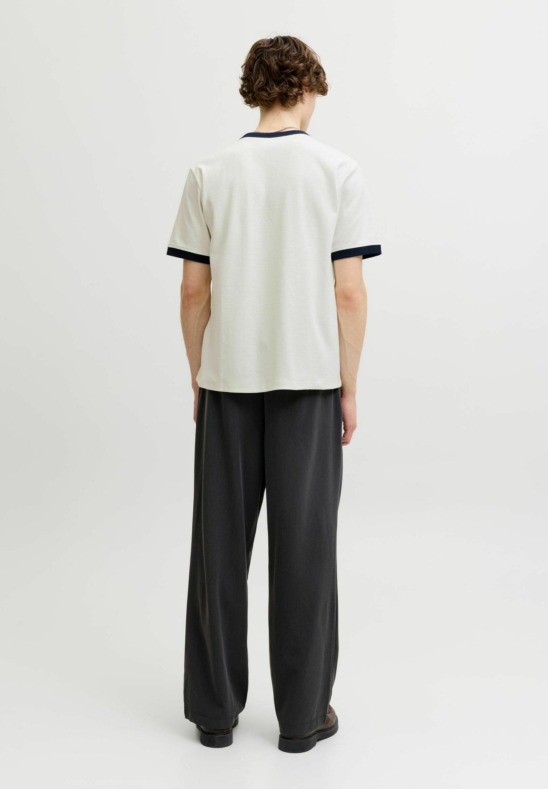 Colour block - Basic T-shirt - snow white