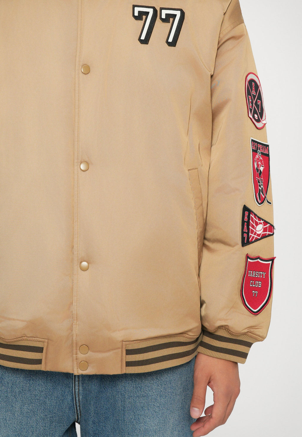TRAIN GRAPHIC SERIES JACKET HOCKEY - Bomber Jacket - beige