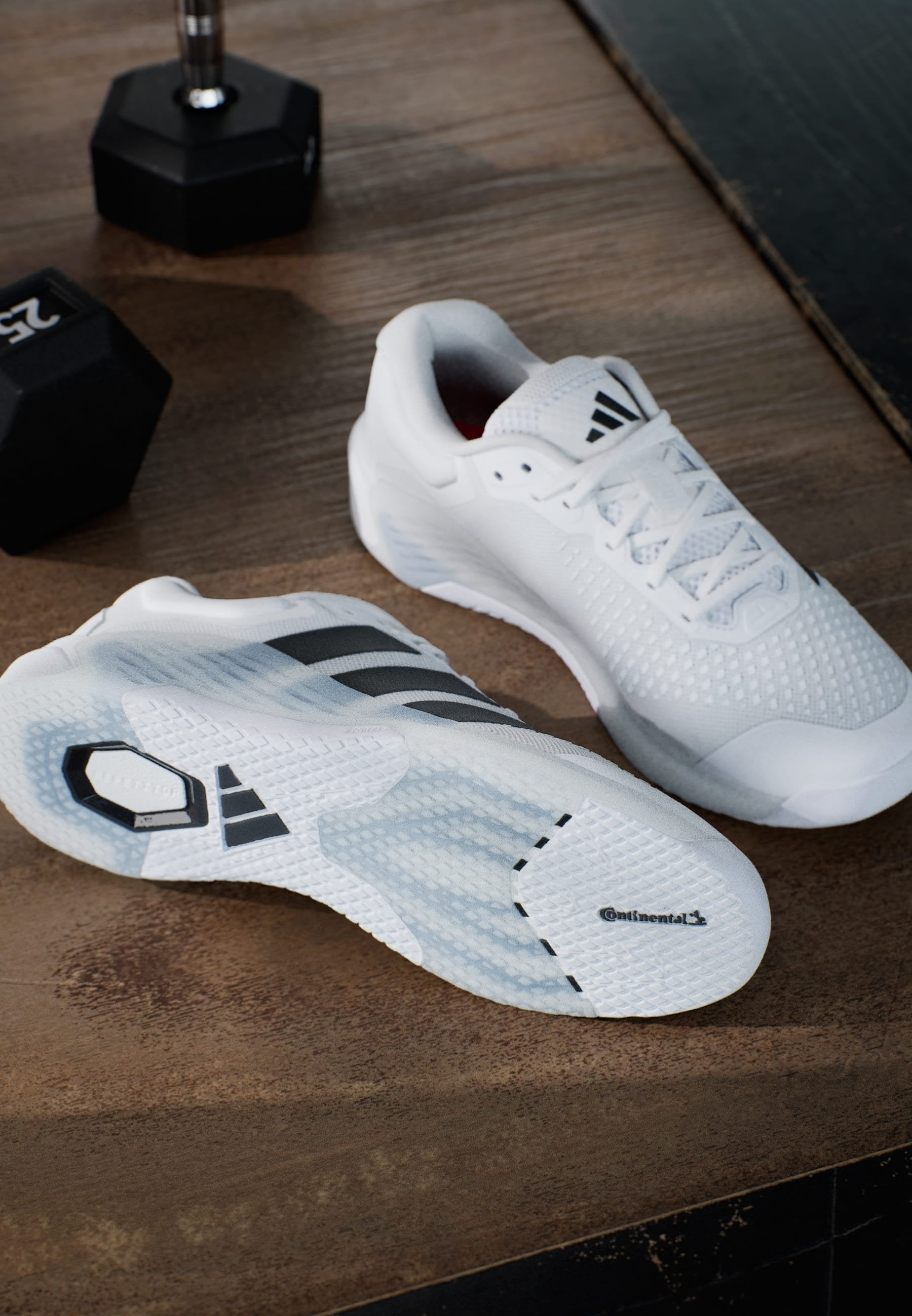 DROPSET 4 POWER - Training shoe - ftwr white/core black/lucid red