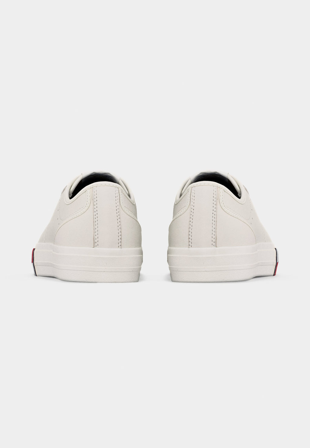 ARCHIVE FLAG STRIPE LEATHER TRAINERS - Trainers - ecru