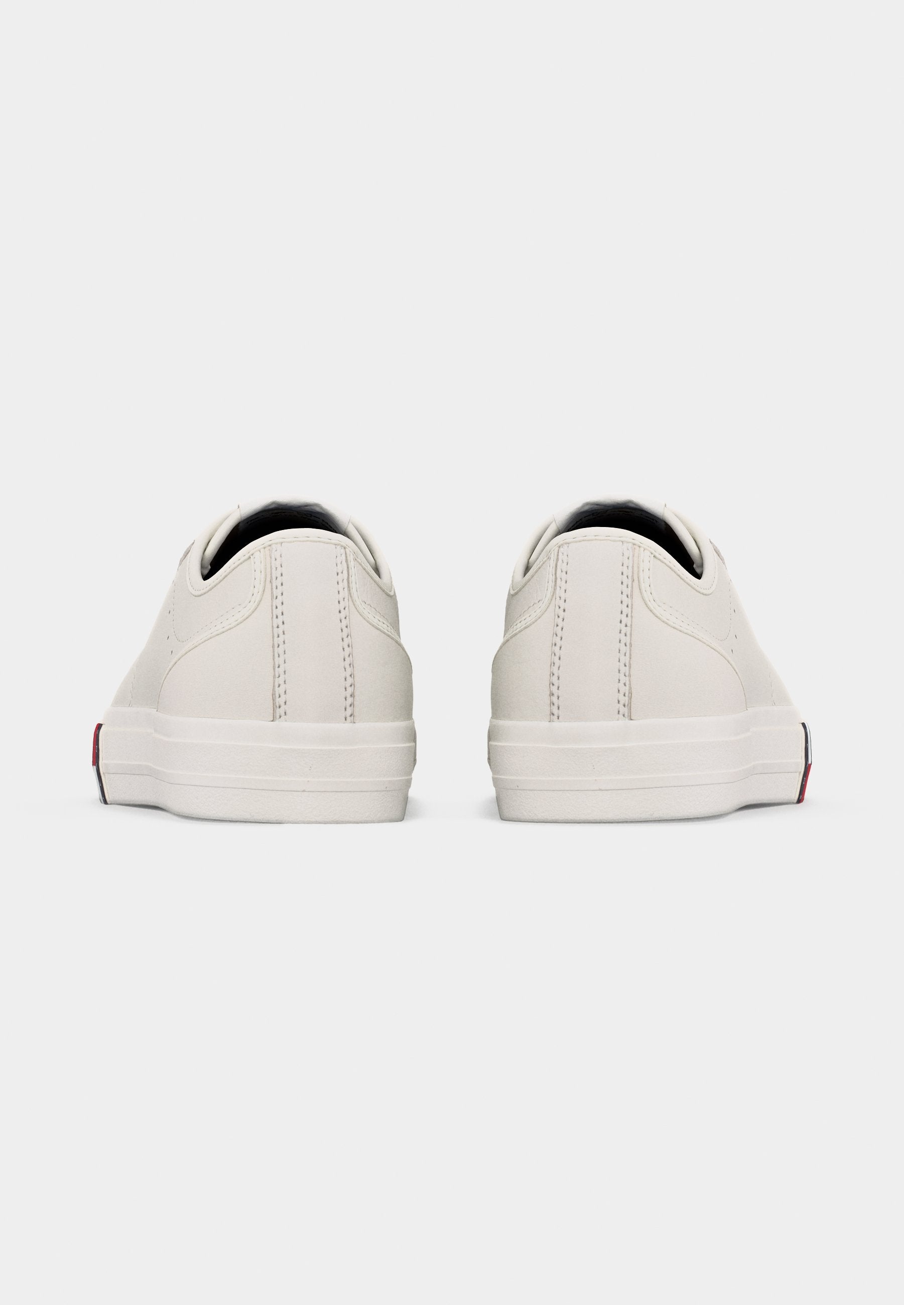 ARCHIVE FLAG STRIPE LEATHER TRAINERS - Trainers - ecru