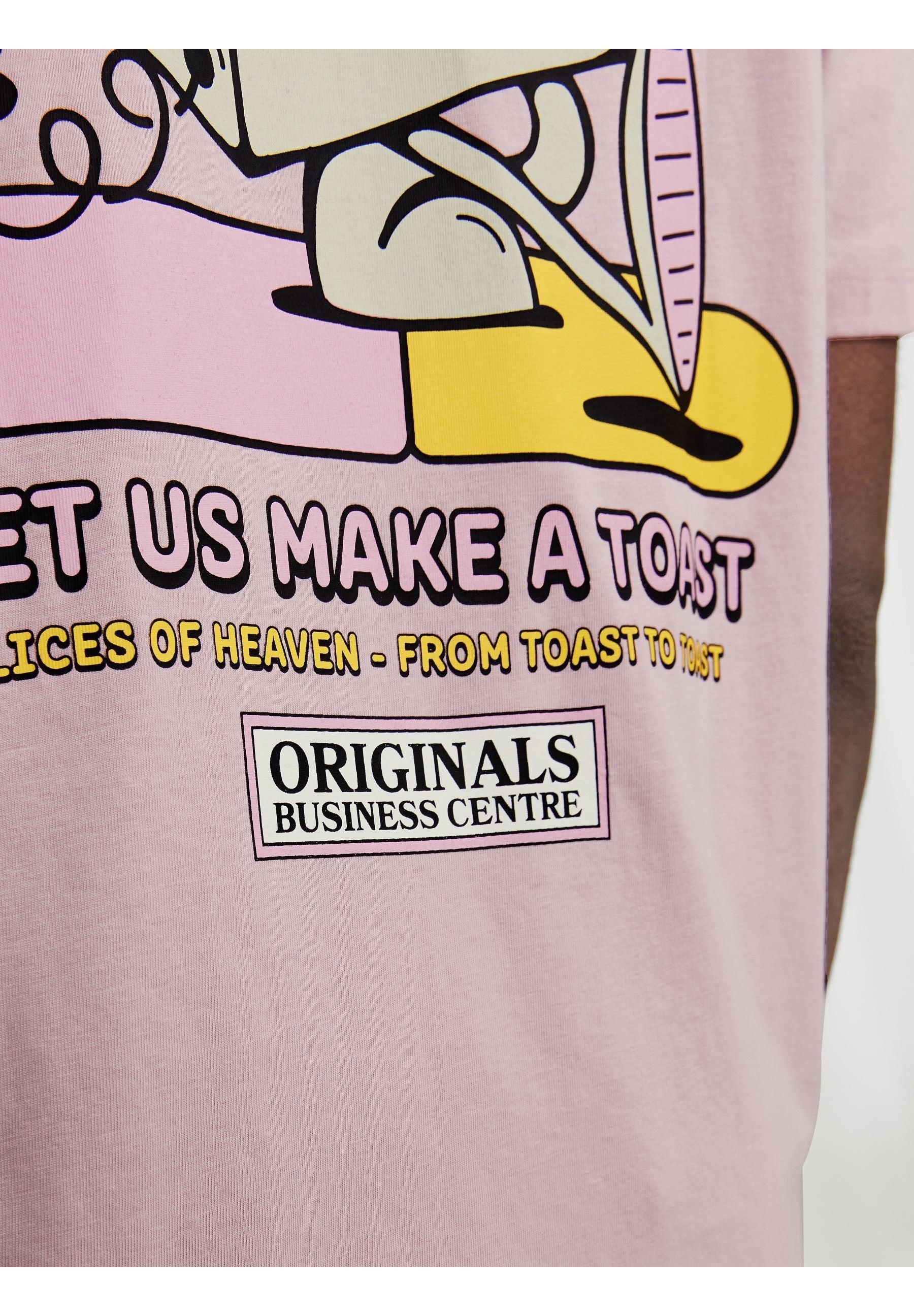 TEE COL RAS DU COU JORTOAST - T-shirt imprimé - nectar rose