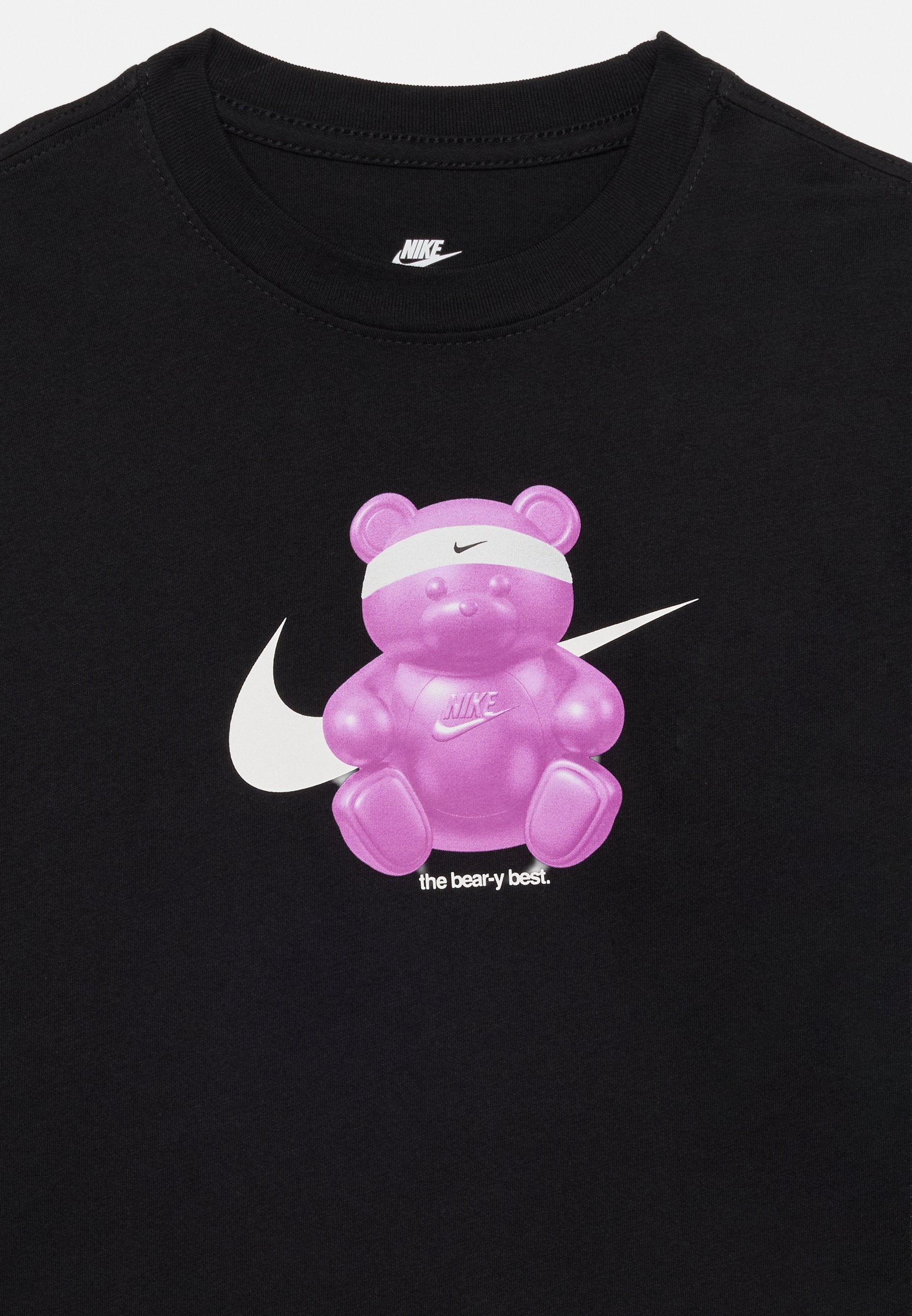 TEE BOXY BEAR - Print T-shirt - black