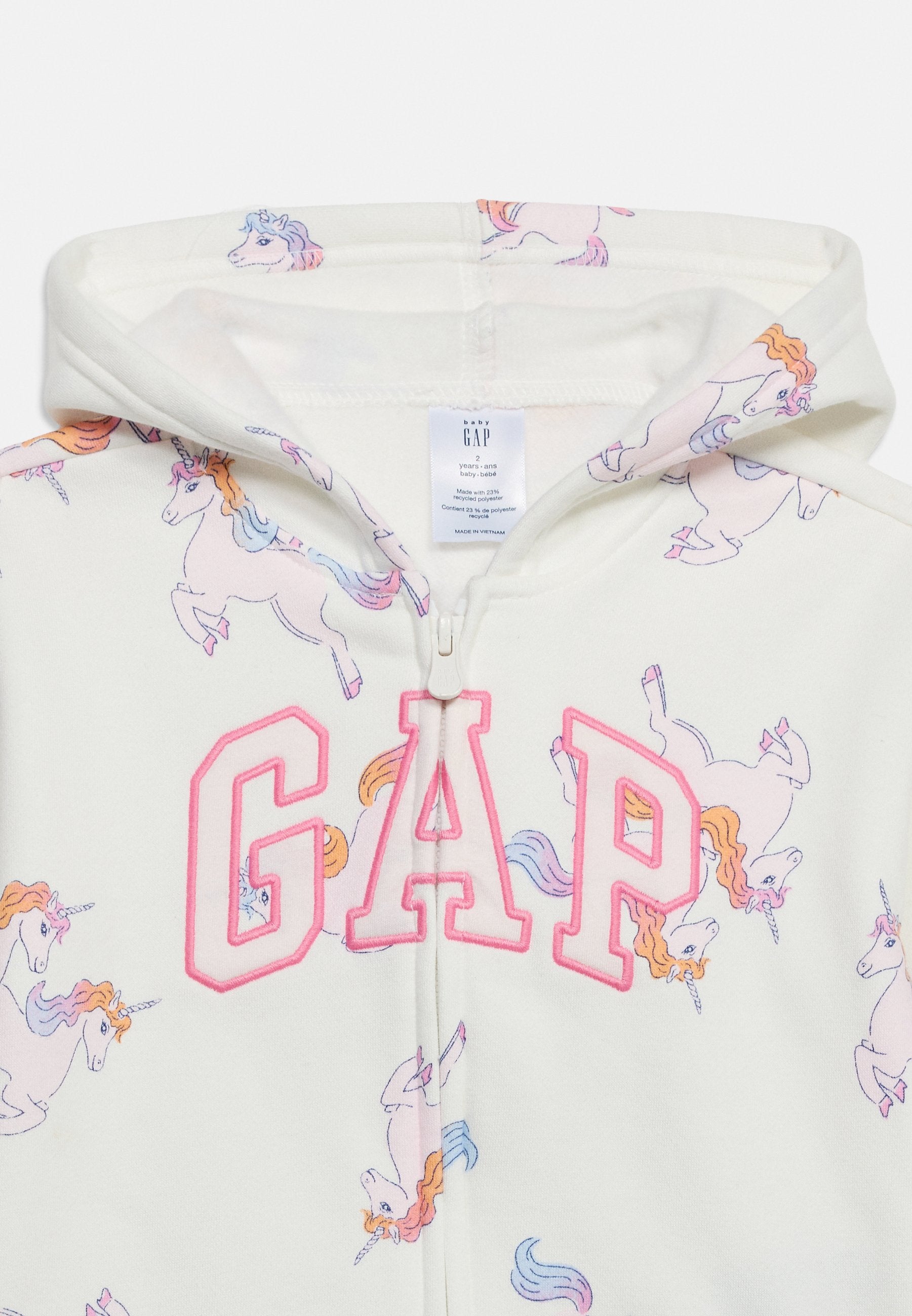 LOGO - Zip-up sweatshirt - new off white