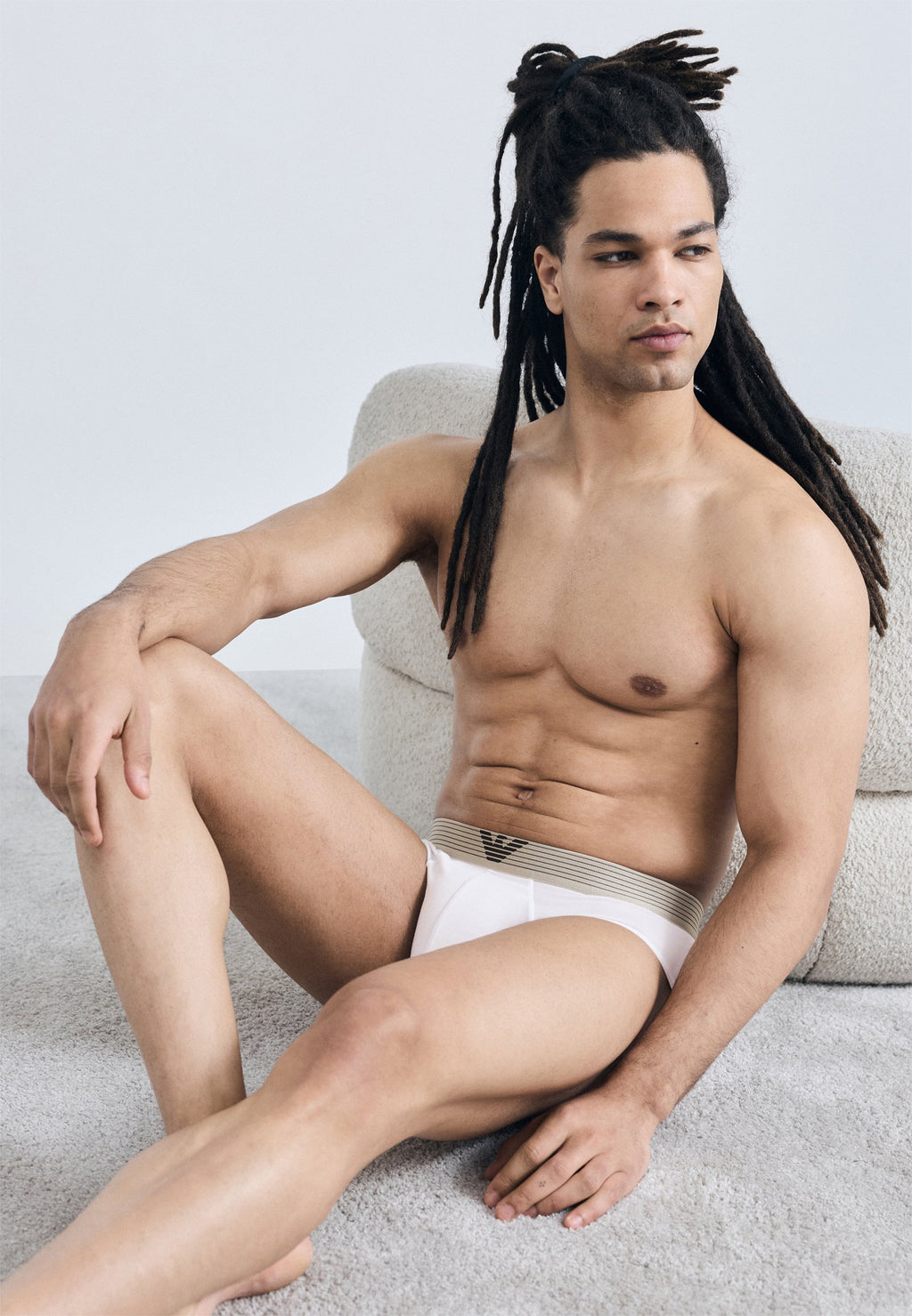 Briefs - nut/white