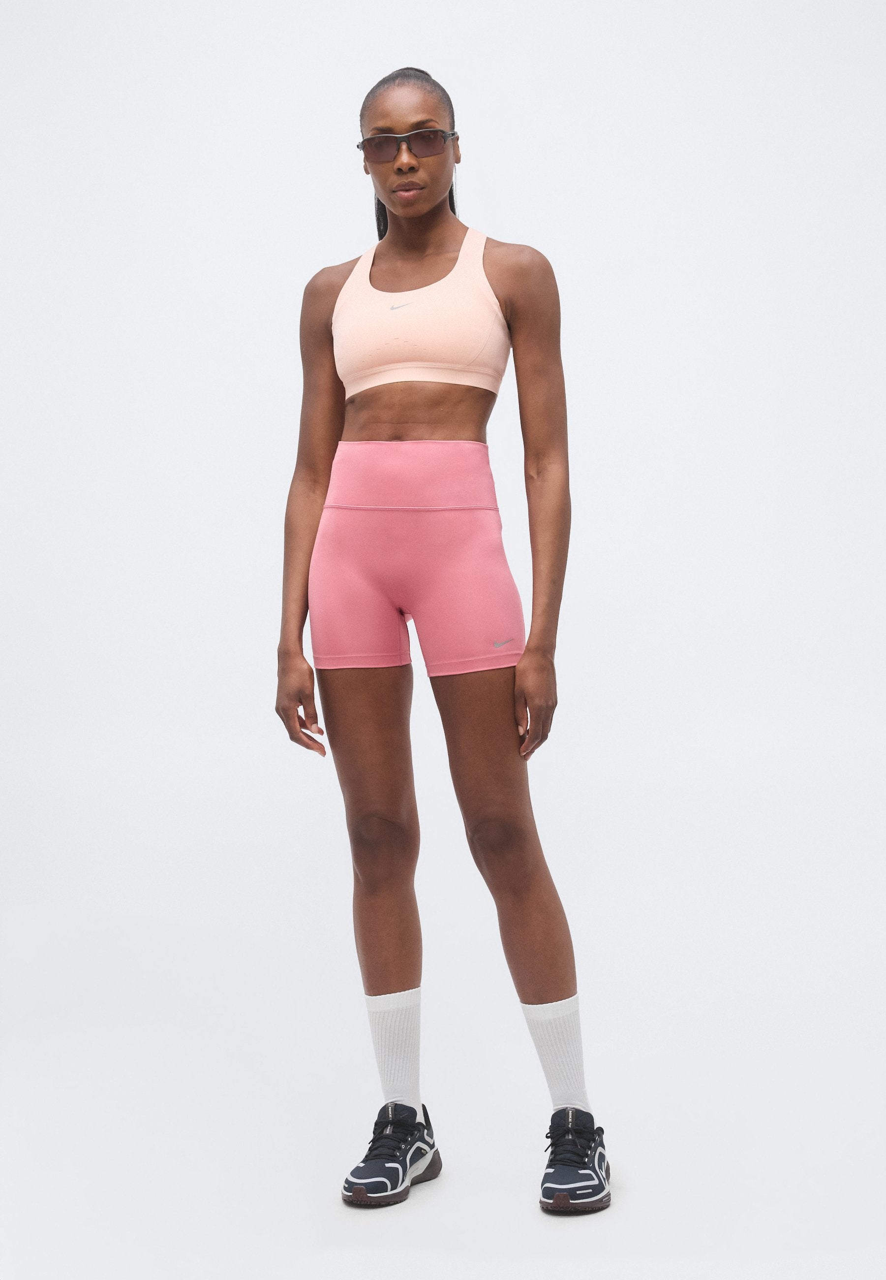 TEMPO - Short running tights - peony