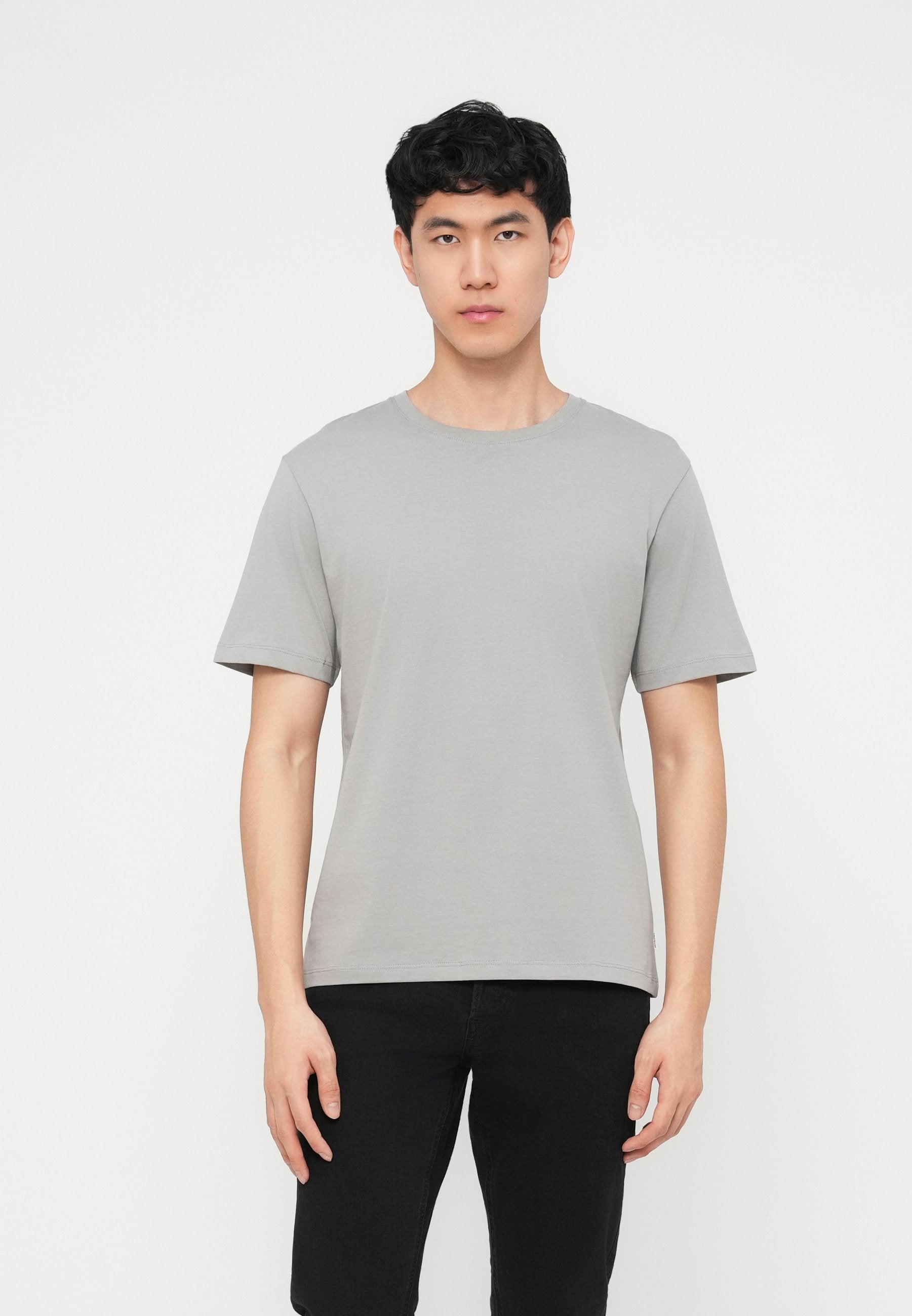 JJEORGANIC BASIC TEE O NECK 5 PACK - T-shirt basique - moonbeam/crockery/olive night/castlerock/ultimate grey