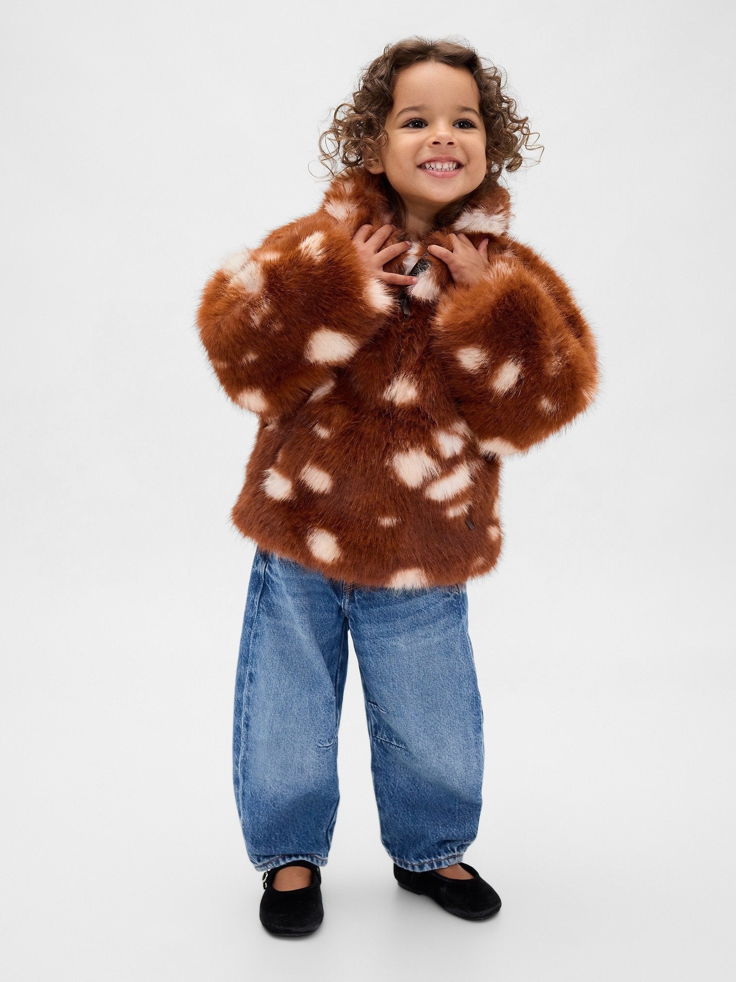 GAP X SANDY LIANG BAMBI HALF ZIP - Winter jacket - brown/white