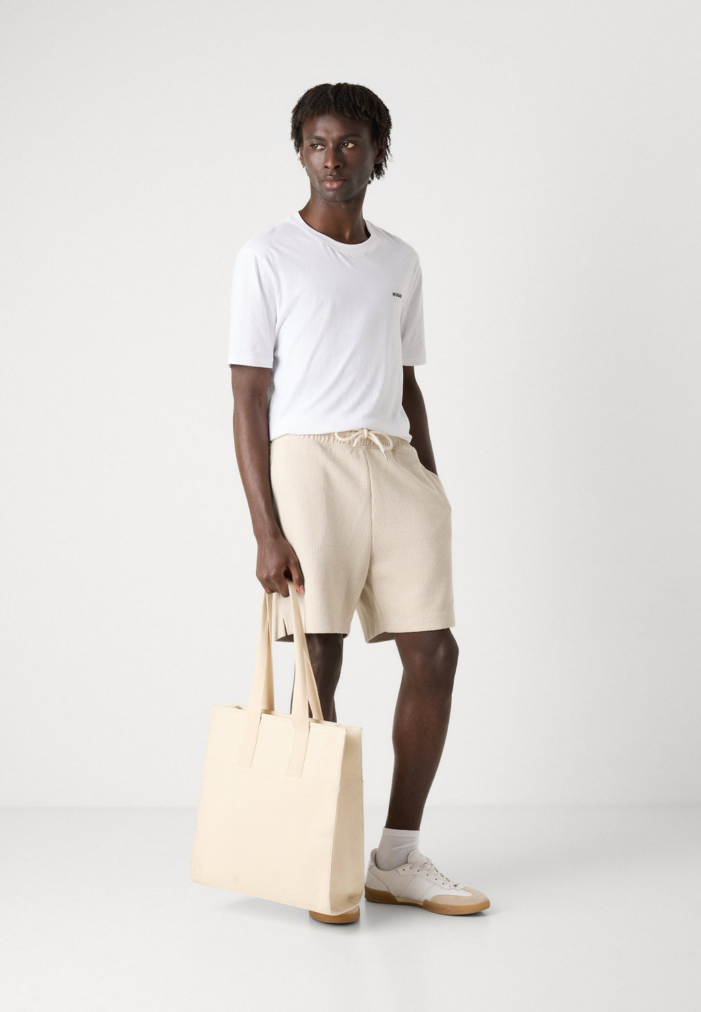 NUWAFFLO - Tracksuit bottoms - open white