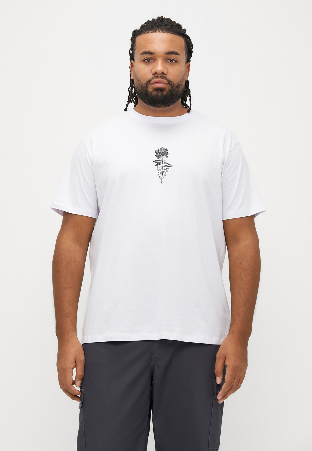 JJWOLFIE TEE CREW NECK 5 PACK - Print T-shirt - chocolate brown/white/moonbeam/black