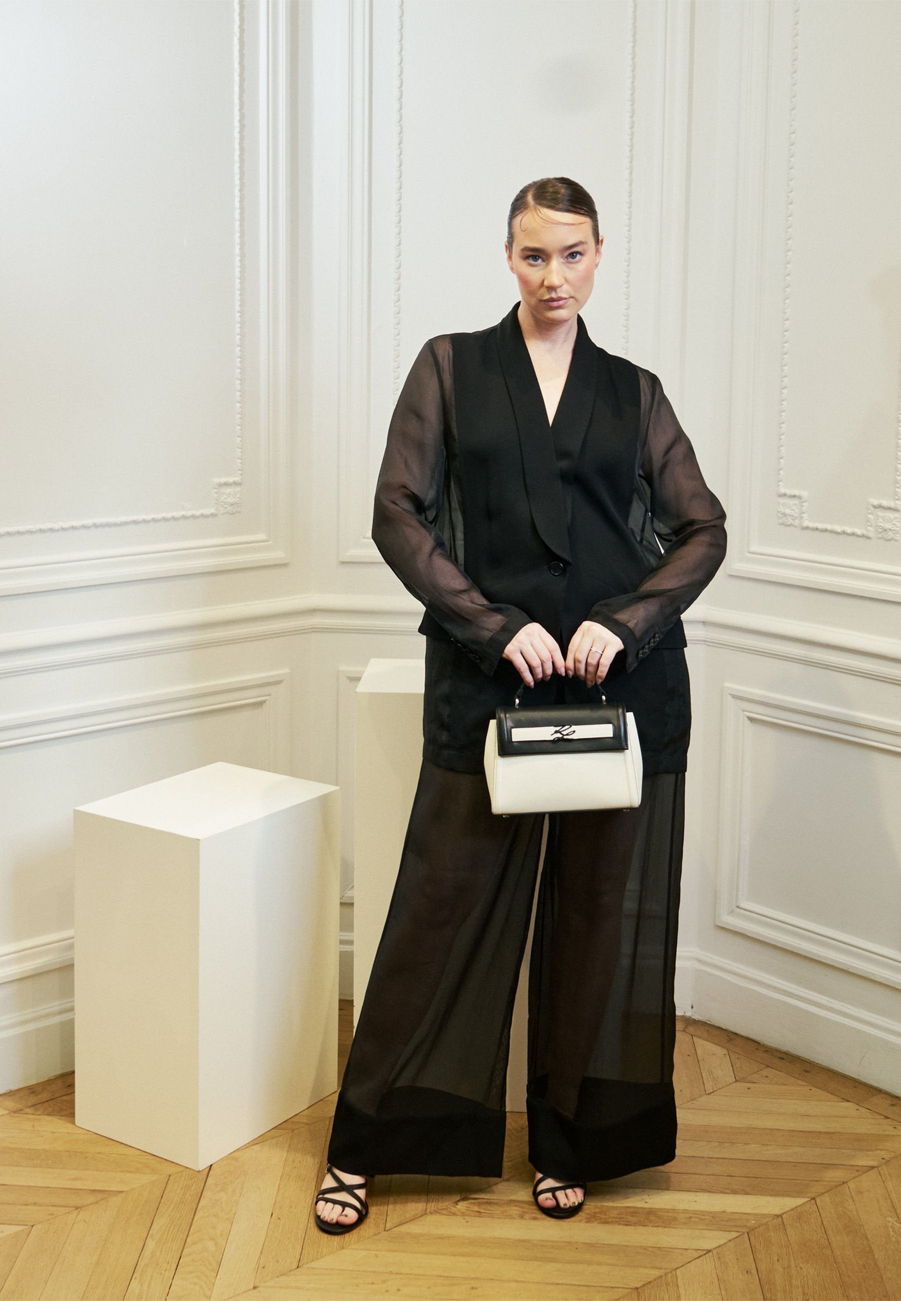 FASHION PANTS - Trousers - black