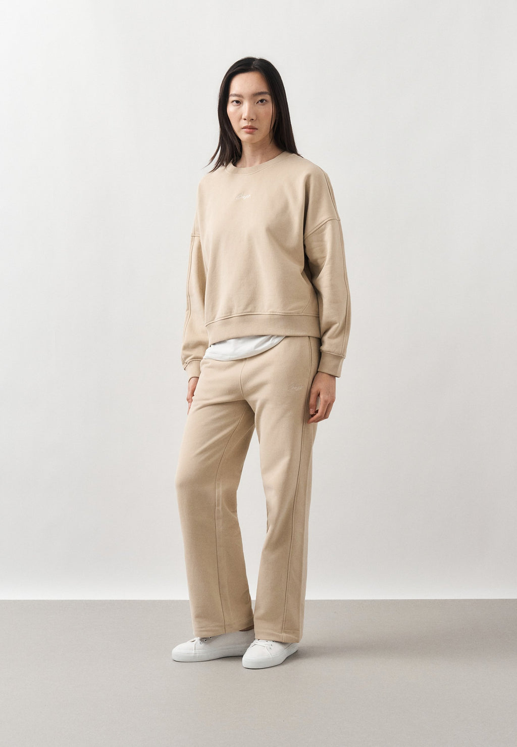 ENDLESS - Tracksuit bottoms - open beige