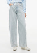 ELLA BARREL CROP - Relaxed fit jeans - denim light