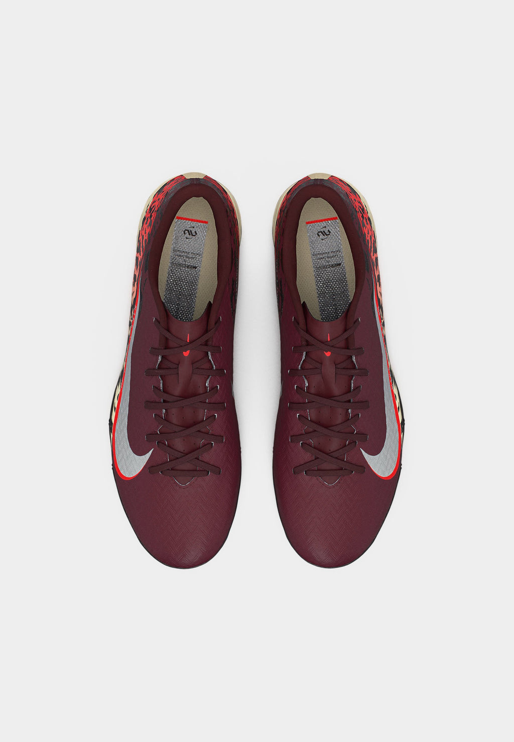 MERCURIAL VAPOR 16 ACADEMY UNITED TF UNISEX - Turf football boots - burgundy crush/metallic silver-coloured/university red/fossil