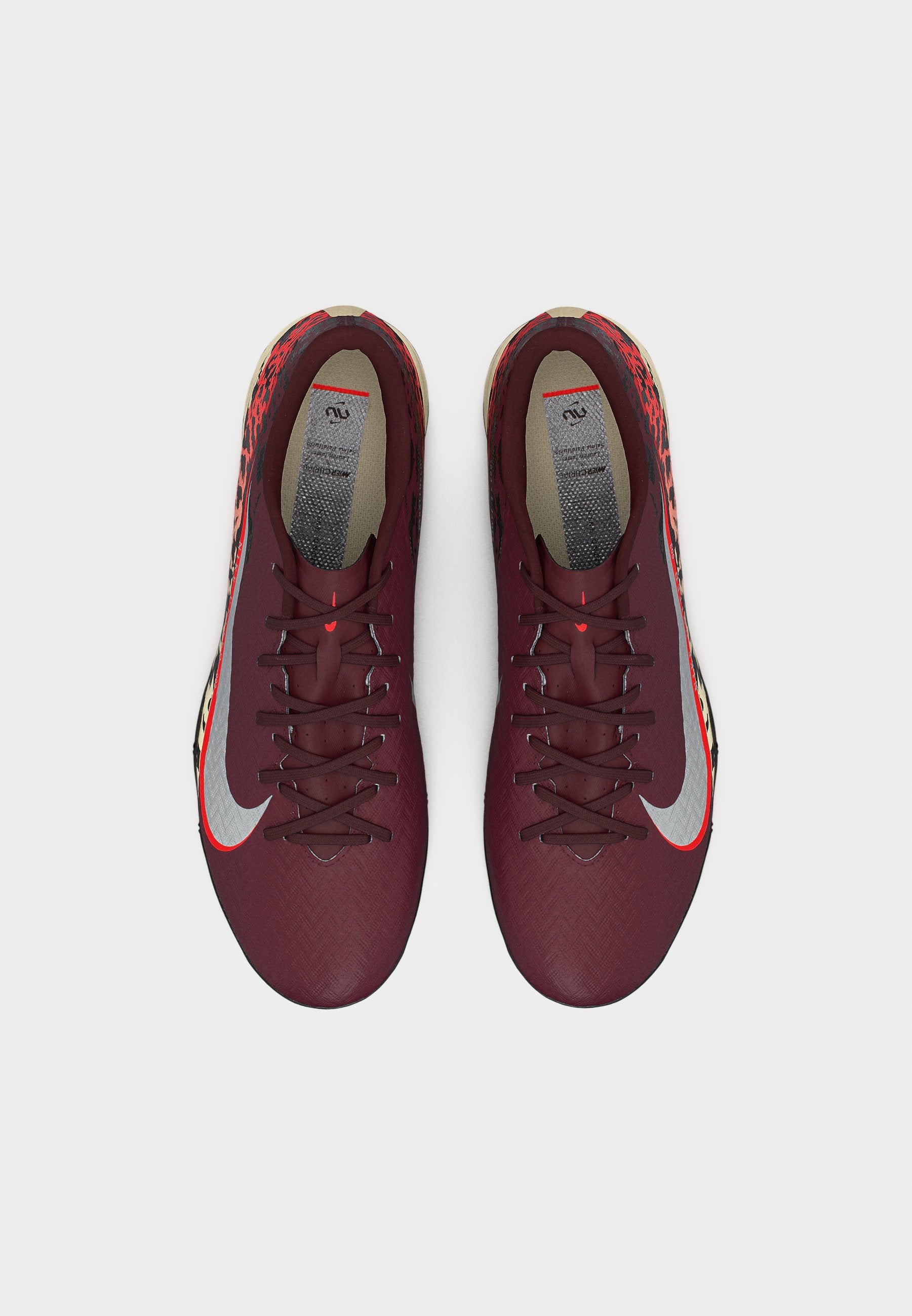 MERCURIAL VAPOR 16 ACADEMY UNITED TF UNISEX - Turf football boots - burgundy crush/metallic silver-coloured/university red/fossil