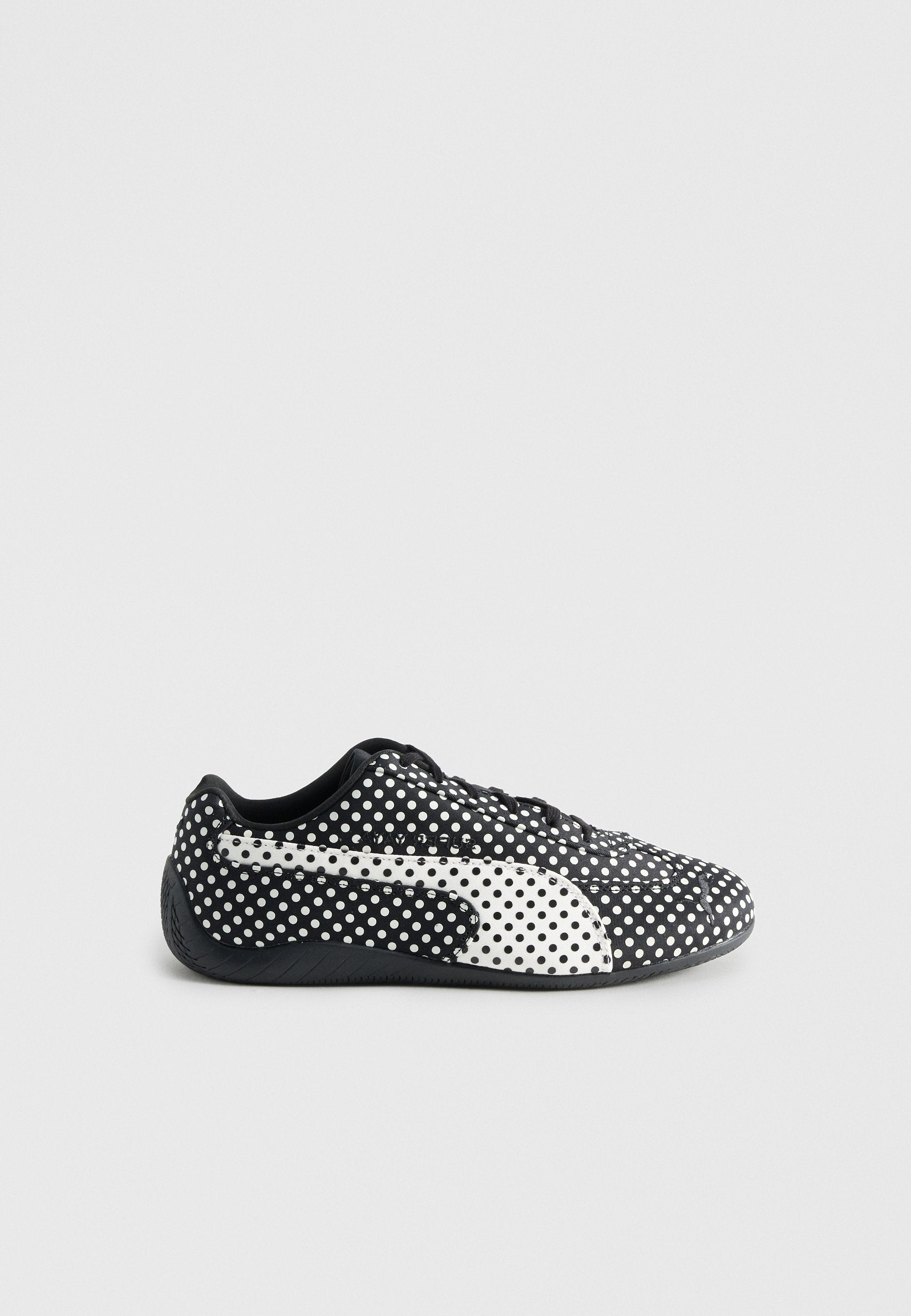 X SUPER YAYA SPEEDCAT POLKADOT I UNISEX - Spor Ayakkabı - black/white