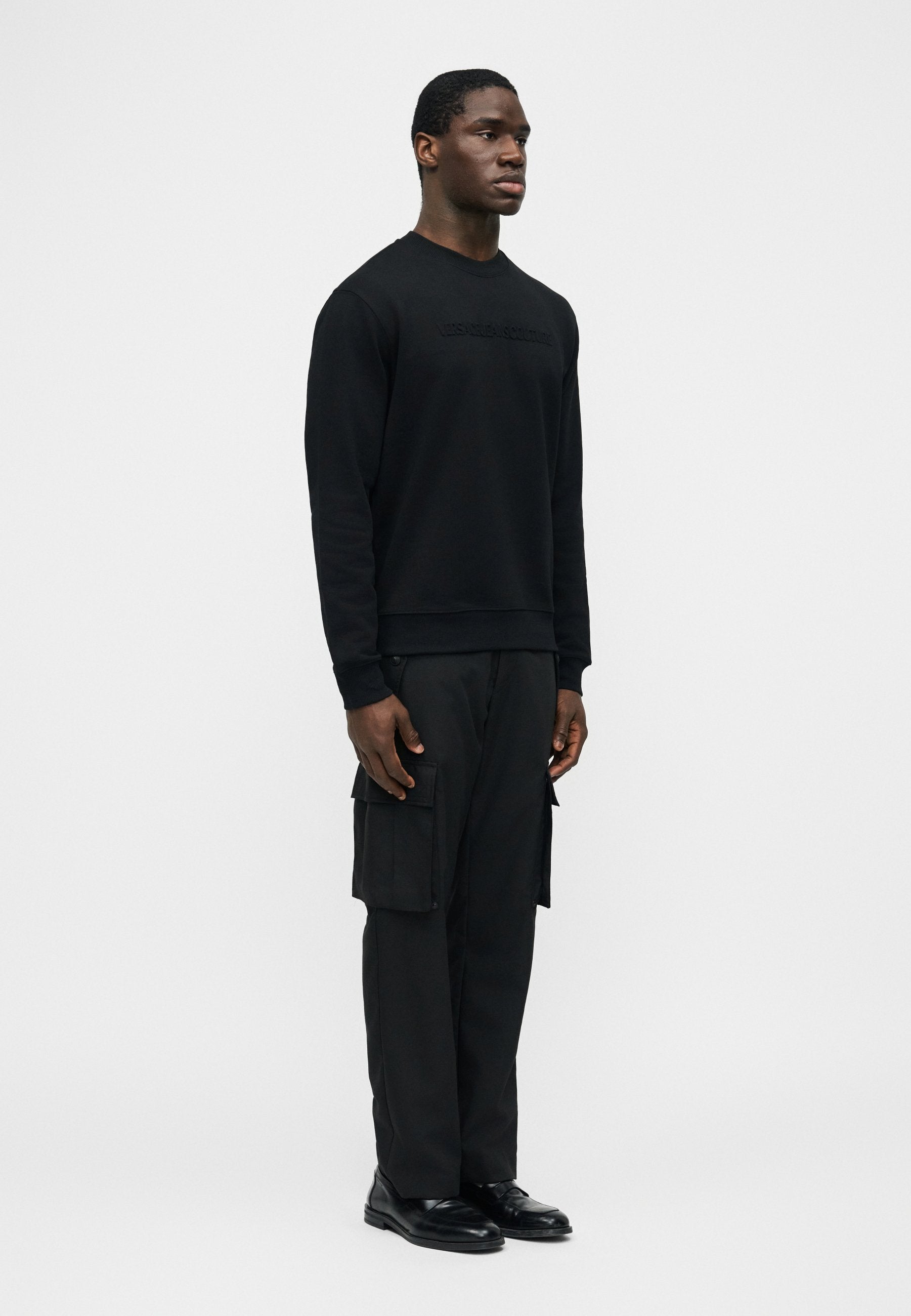 EMBOSSED - Sweatshirt - black