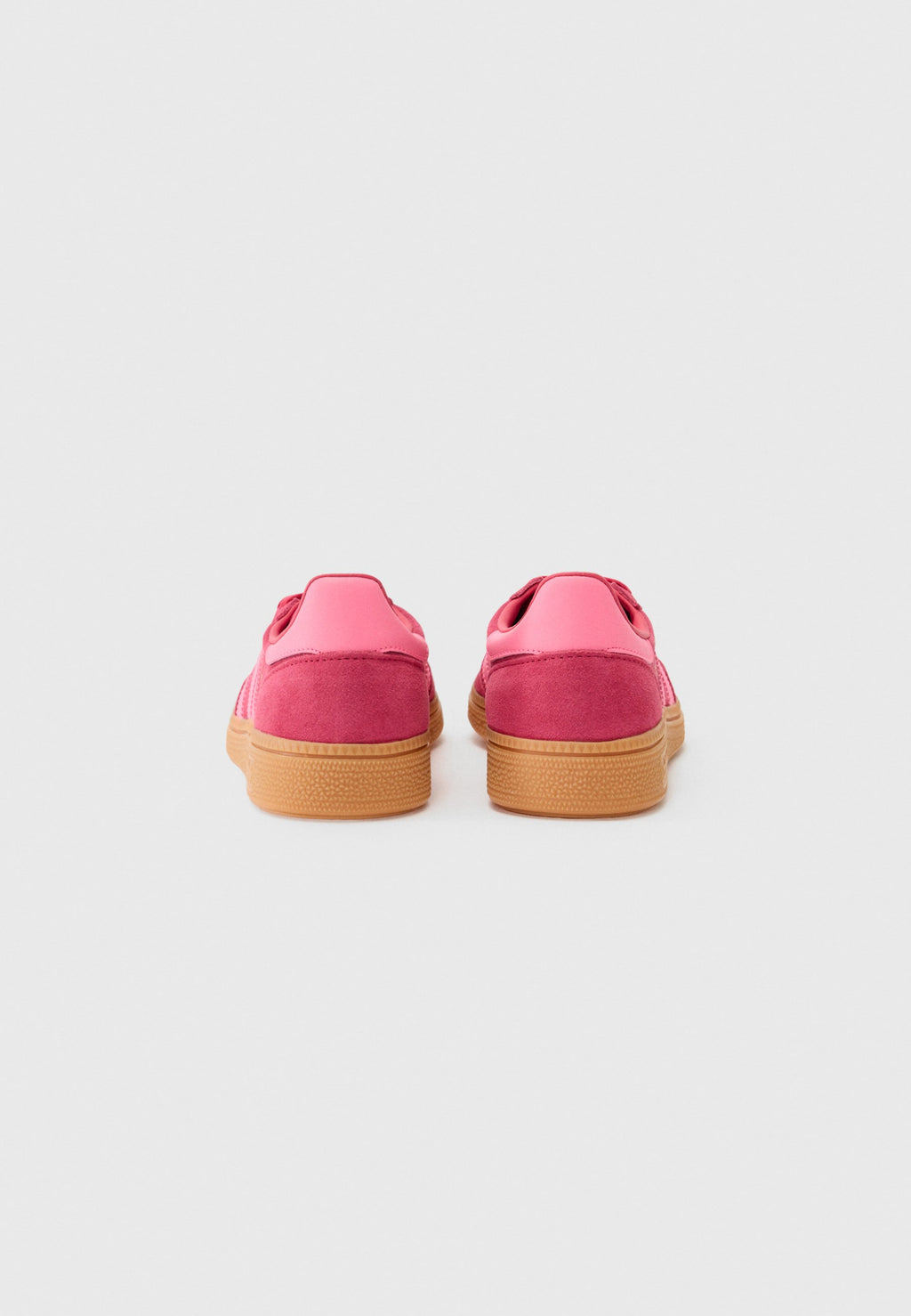 HANDBALL SPEZIAL J - Baskets - rouge rubis/rose vif/gomme