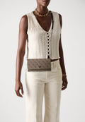 NOELLE II XBODY FLAP ORGANIZER - Cross body bag - latte/brown