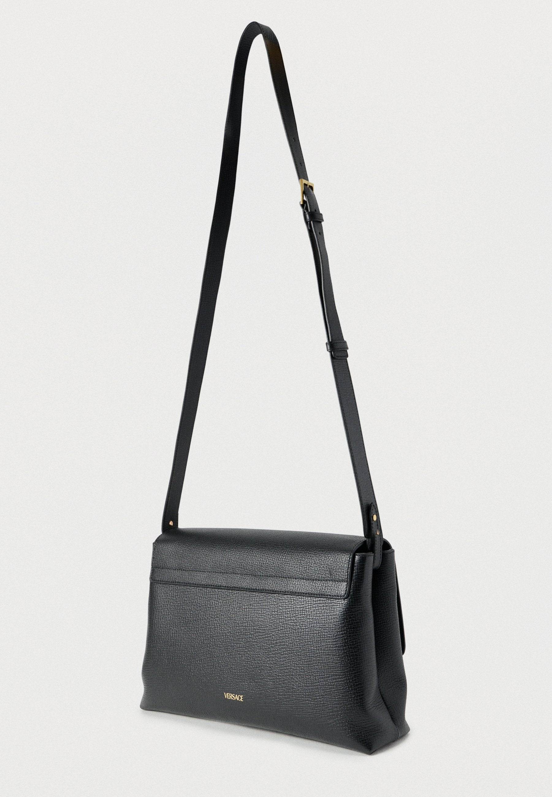 MESSENGER UNISEX - Cross body bag - black/gold-coloured