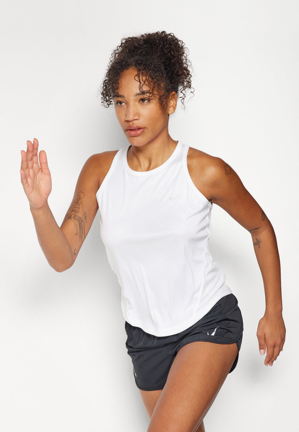 TEMPO TANK - Top - white/reflective silver-colored