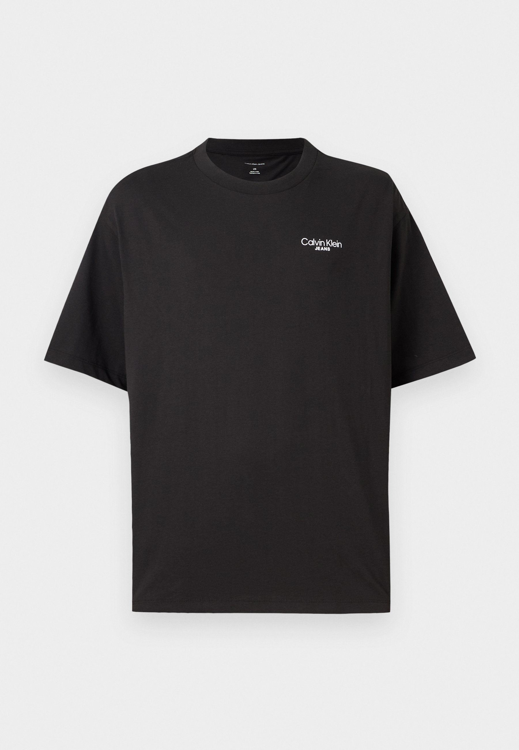 LOGO BACK PRINT UNISEX - Print T-shirt - black