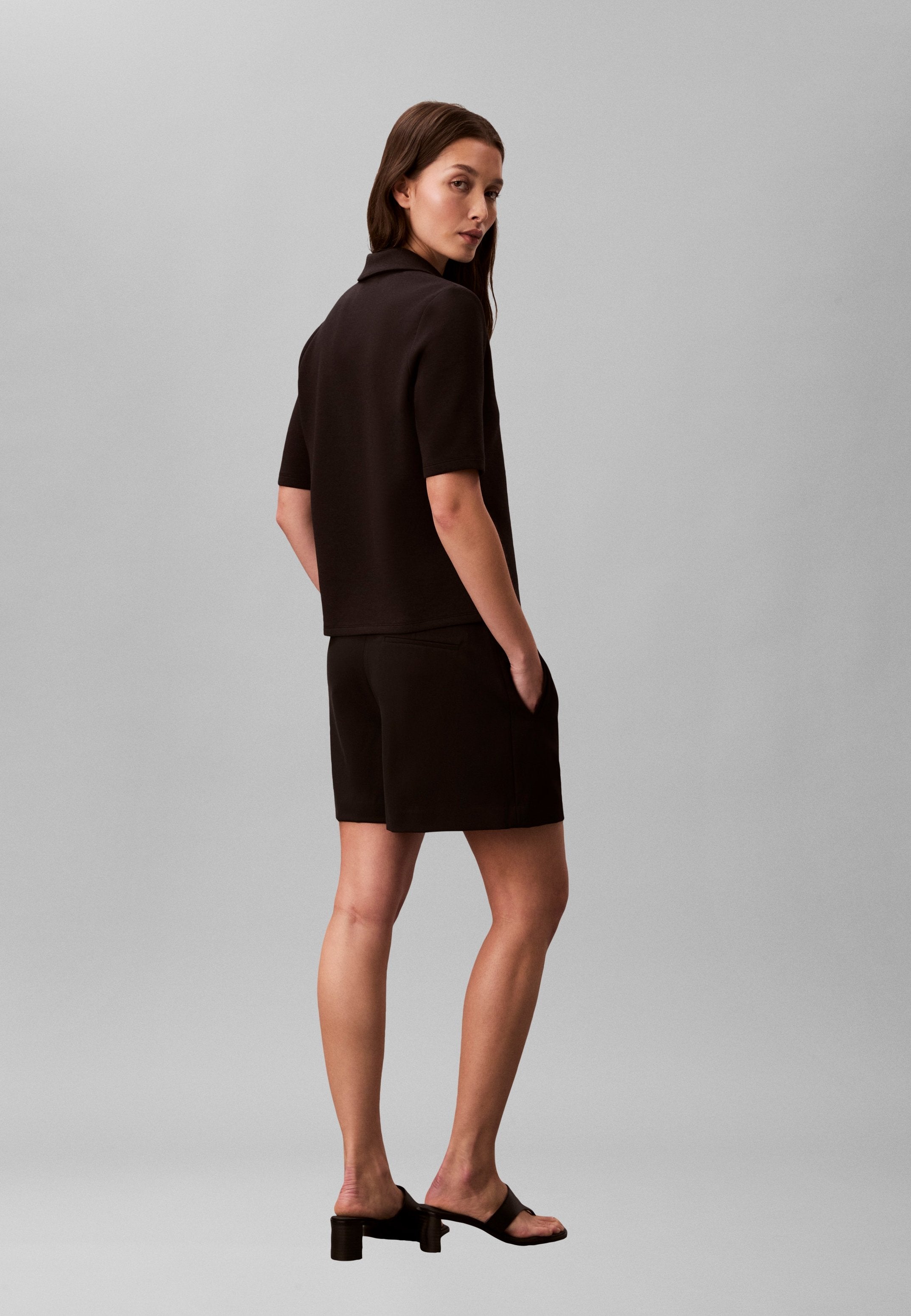 SPACER HALFZIP - Polo - noir